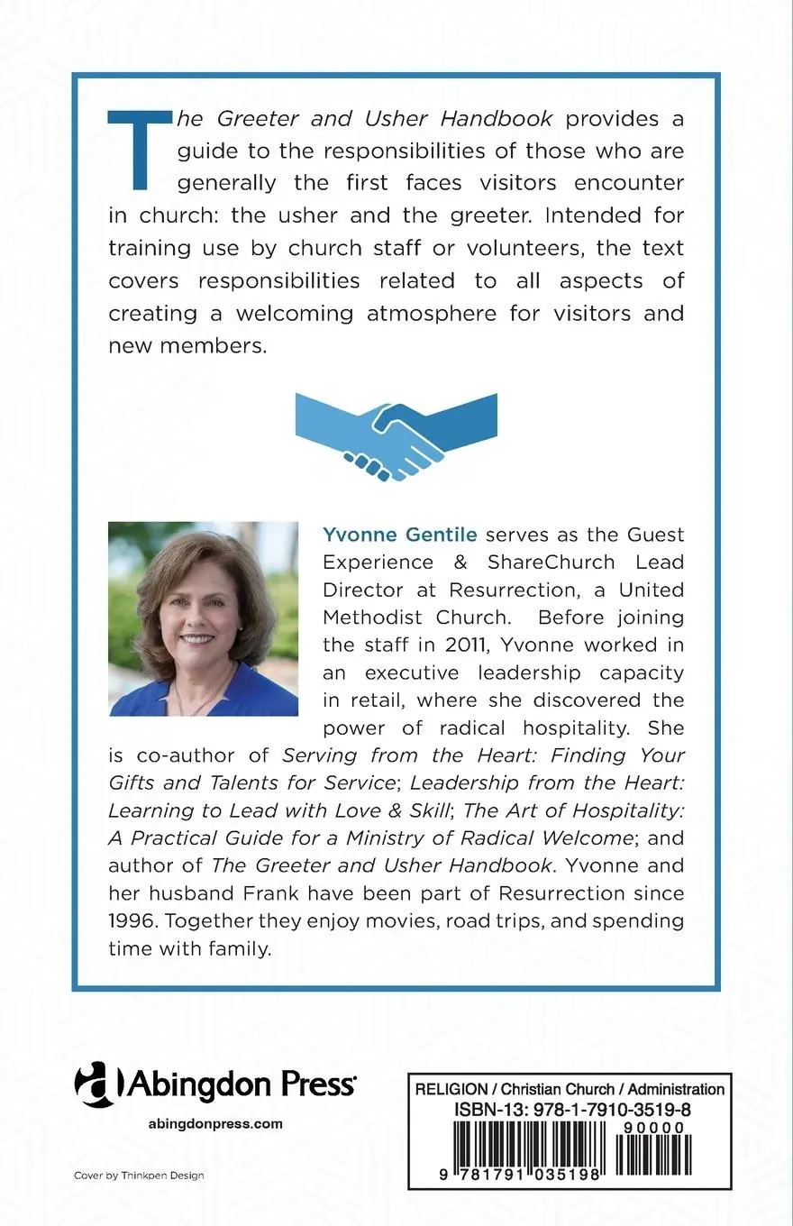 Rückseite: 9781791035198 | The Greeter and Usher Handbook - Revised Edition | Yvonne Gentile