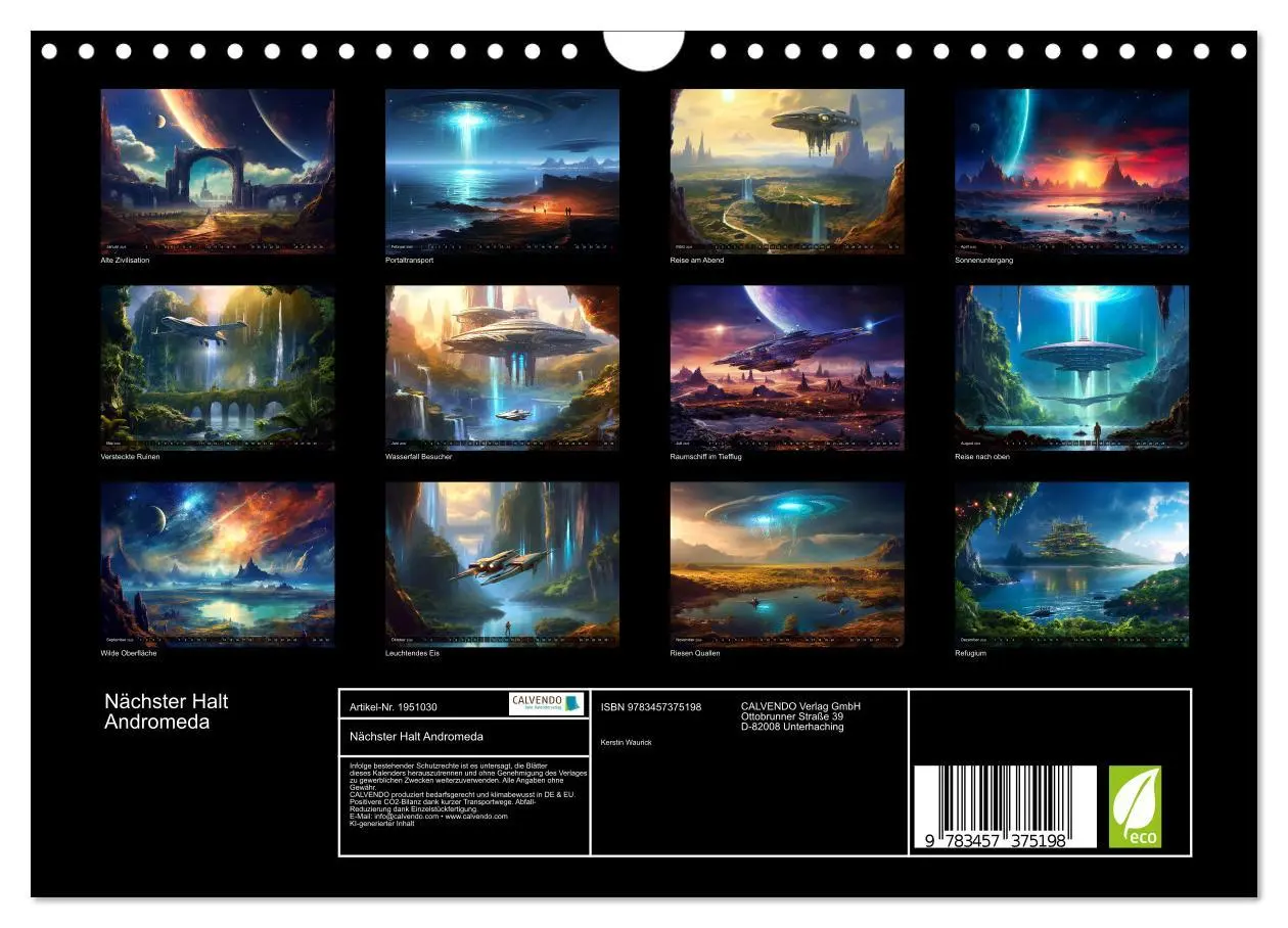 Bild: 9783457375198 | Nächster Halt Andromeda (Wandkalender 2026 DIN A4 quer), CALVENDO...