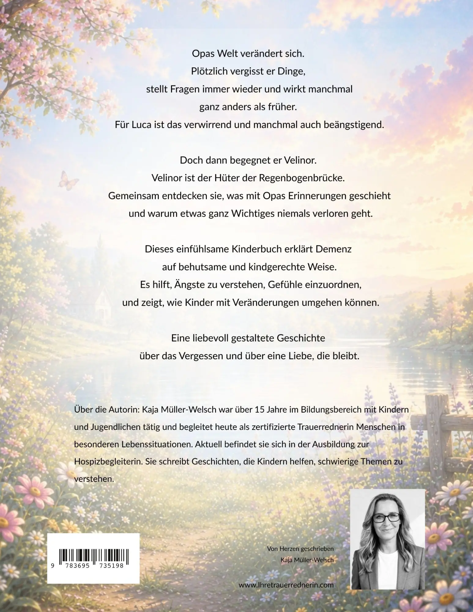 Rückseite: 9783695735198 | VELINOR und Opas vergessliche Tage | Ein Kinderbuch über Demenz | Buch