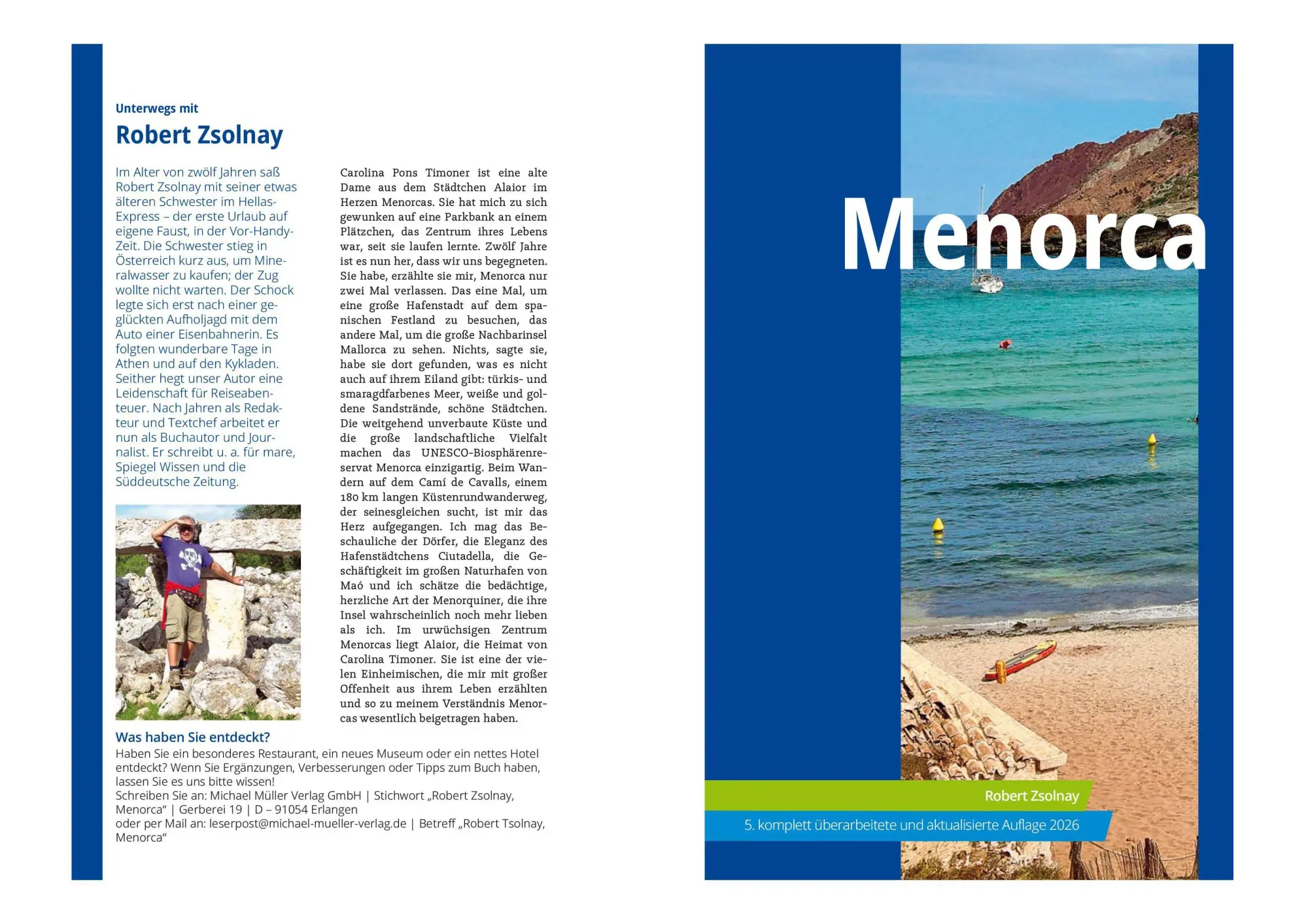 Bild: 9783966855198 | MICHAEL MÜLLER Reiseführer Menorca | Robert Zsolnay | Taschenbuch