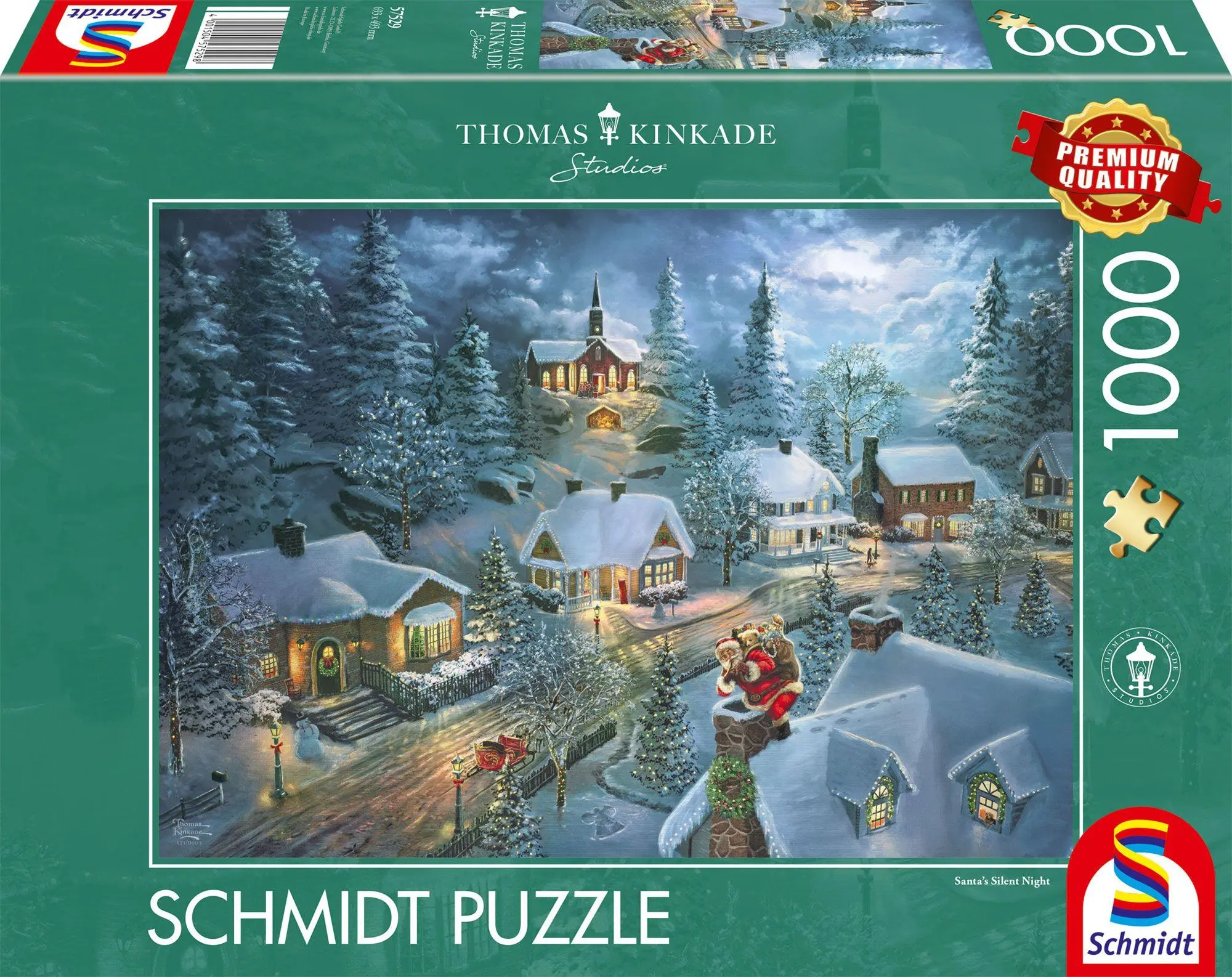 Cover: 4001504575298 | Santas Silent Night | Puzzle Thomas Kinkade 1000 Teile | Spiel | 57529