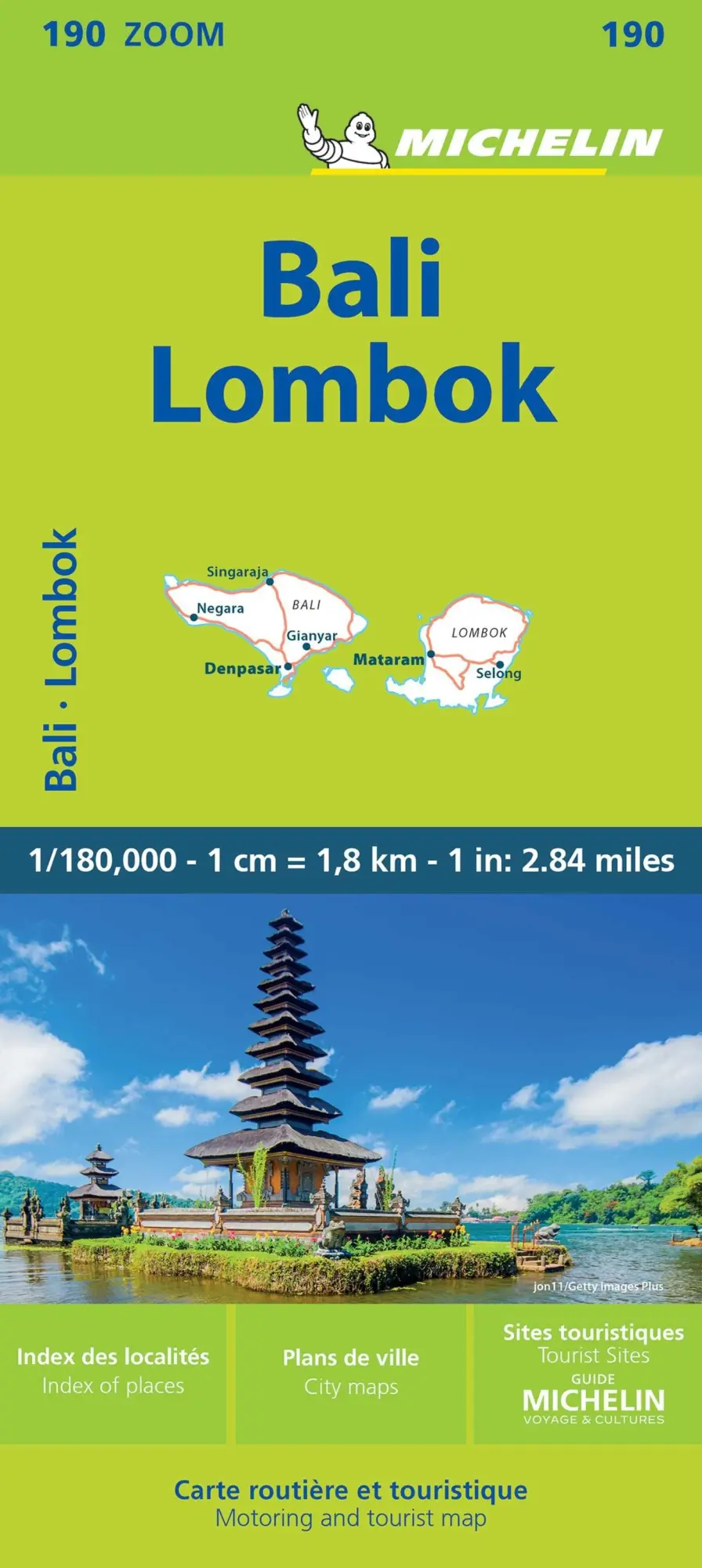 Cover: 9782067235298 | Bali-Lombok - Zoom Map 190 | Map | Michelin | (Land-)Karte | Englisch