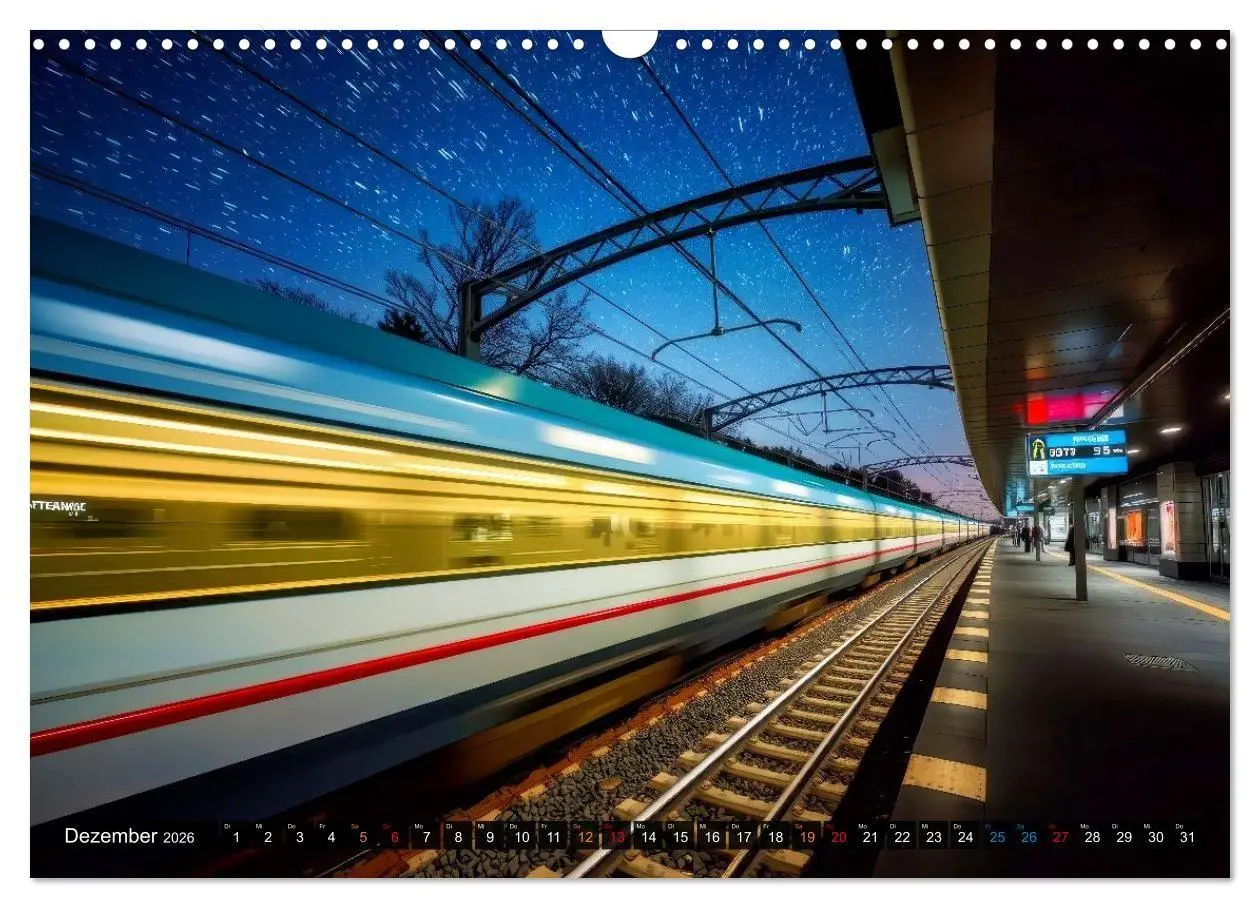 Bild: 9783516695298 | Züge in Bewegung (Wandkalender 2026 DIN A3 quer), CALVENDO...