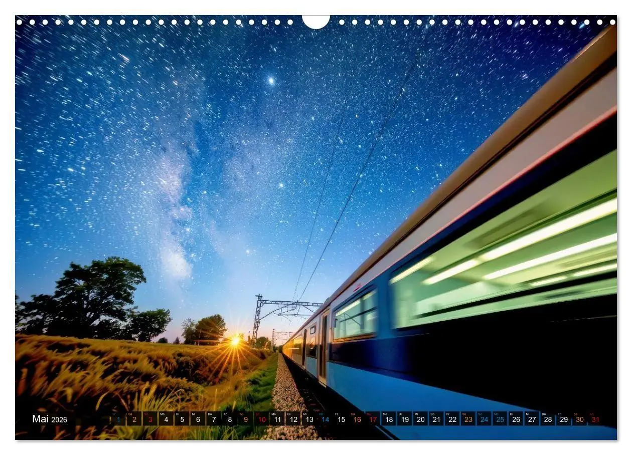 Bild: 9783516695298 | Züge in Bewegung (Wandkalender 2026 DIN A3 quer), CALVENDO...