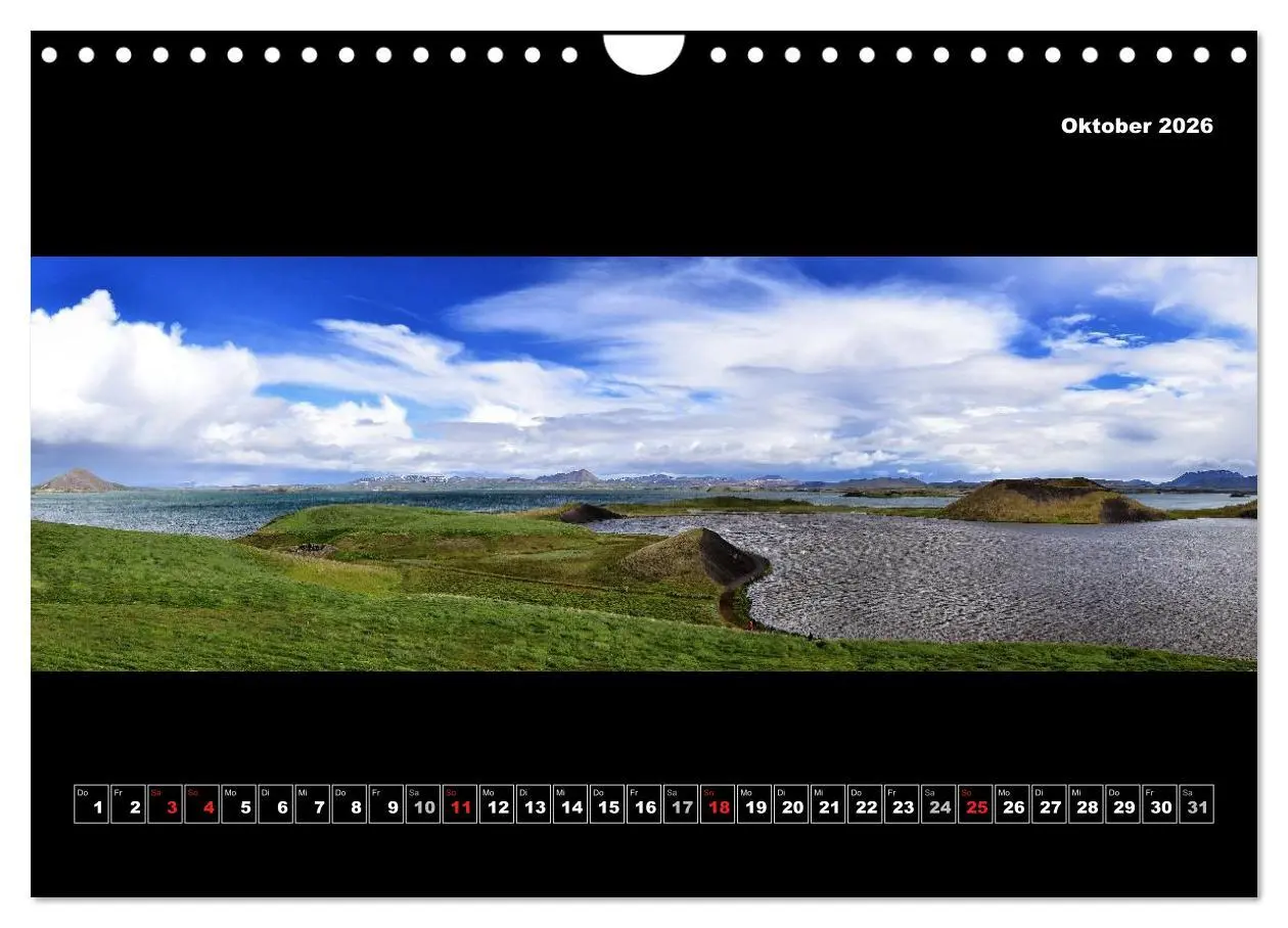 Bild: 9783516135398 | Island 2026 Landschaftspanoramen (Wandkalender 2026 DIN A4 quer),...