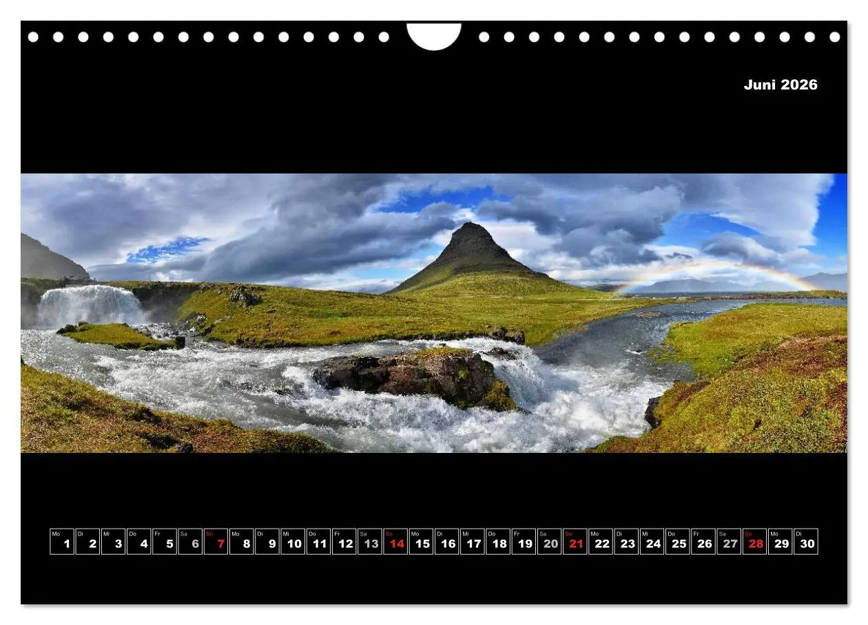Bild: 9783516135398 | Island 2026 Landschaftspanoramen (Wandkalender 2026 DIN A4 quer),...