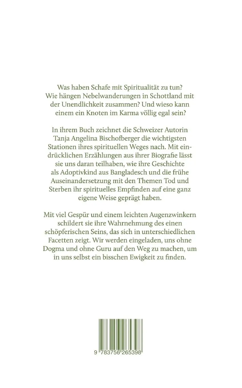 Rückseite: 9783756265398 | Schottische Schafe und ein bisschen Ewigkeit | (M)ein spiritueller Weg