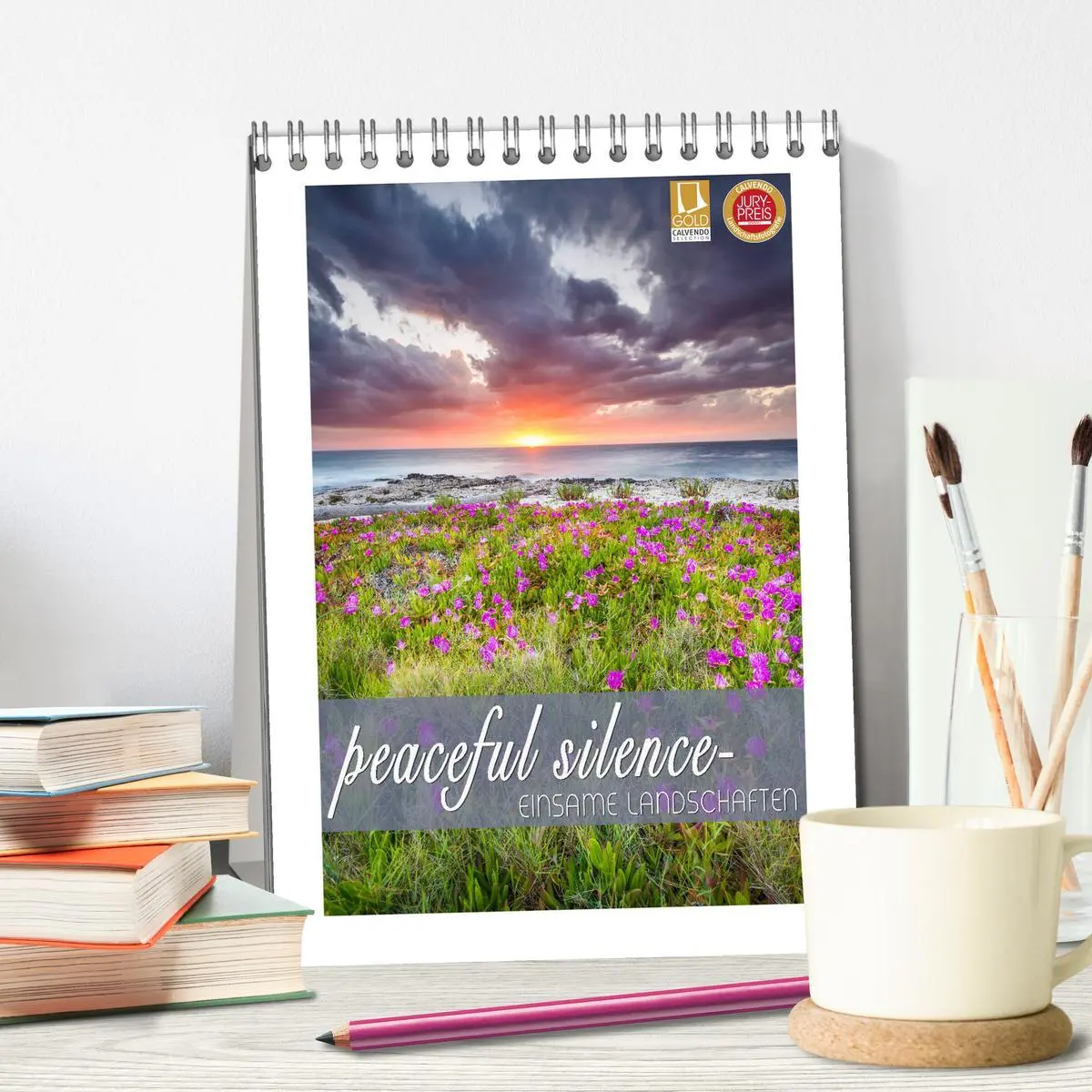 Bild: 9783457275498 | peaceful silence - einsame Landschaften (Tischkalender 2026 DIN A5...