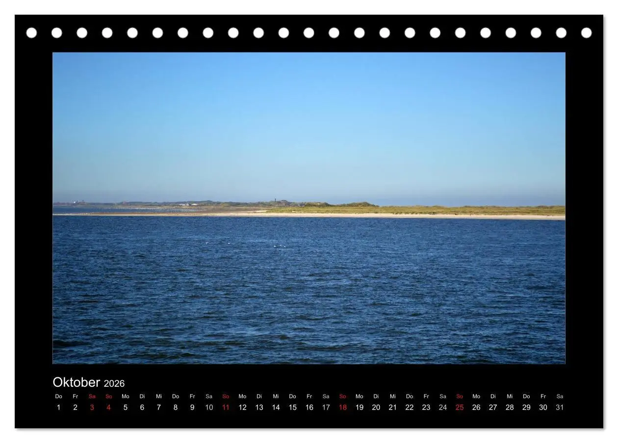 Bild: 9783457965498 | Juist - Insel im Wattenmeer (Tischkalender 2026 DIN A5 quer),...