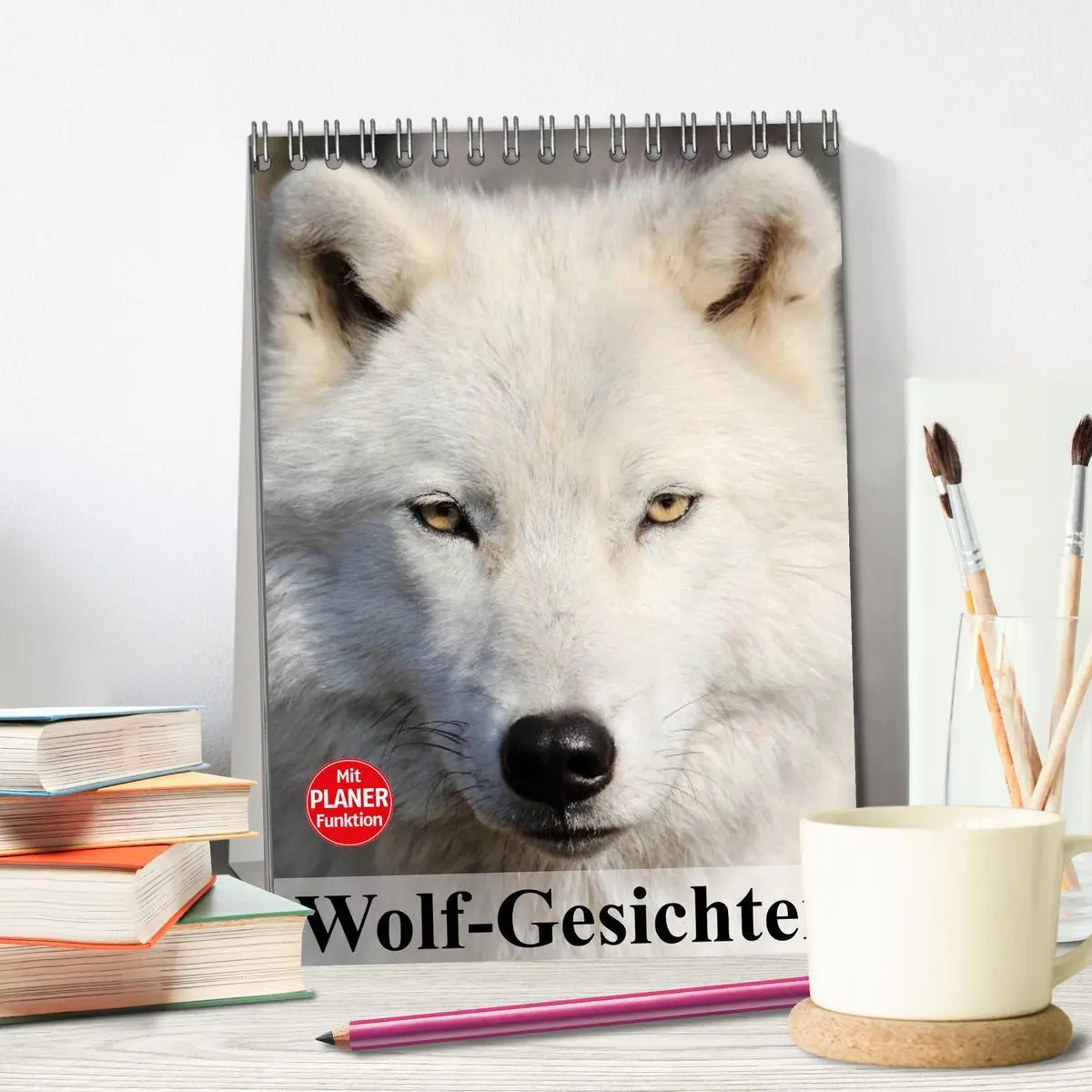Bild: 9783516435498 | Wolf-Gesichter (Tischkalender 2026 DIN A5 hoch), CALVENDO...