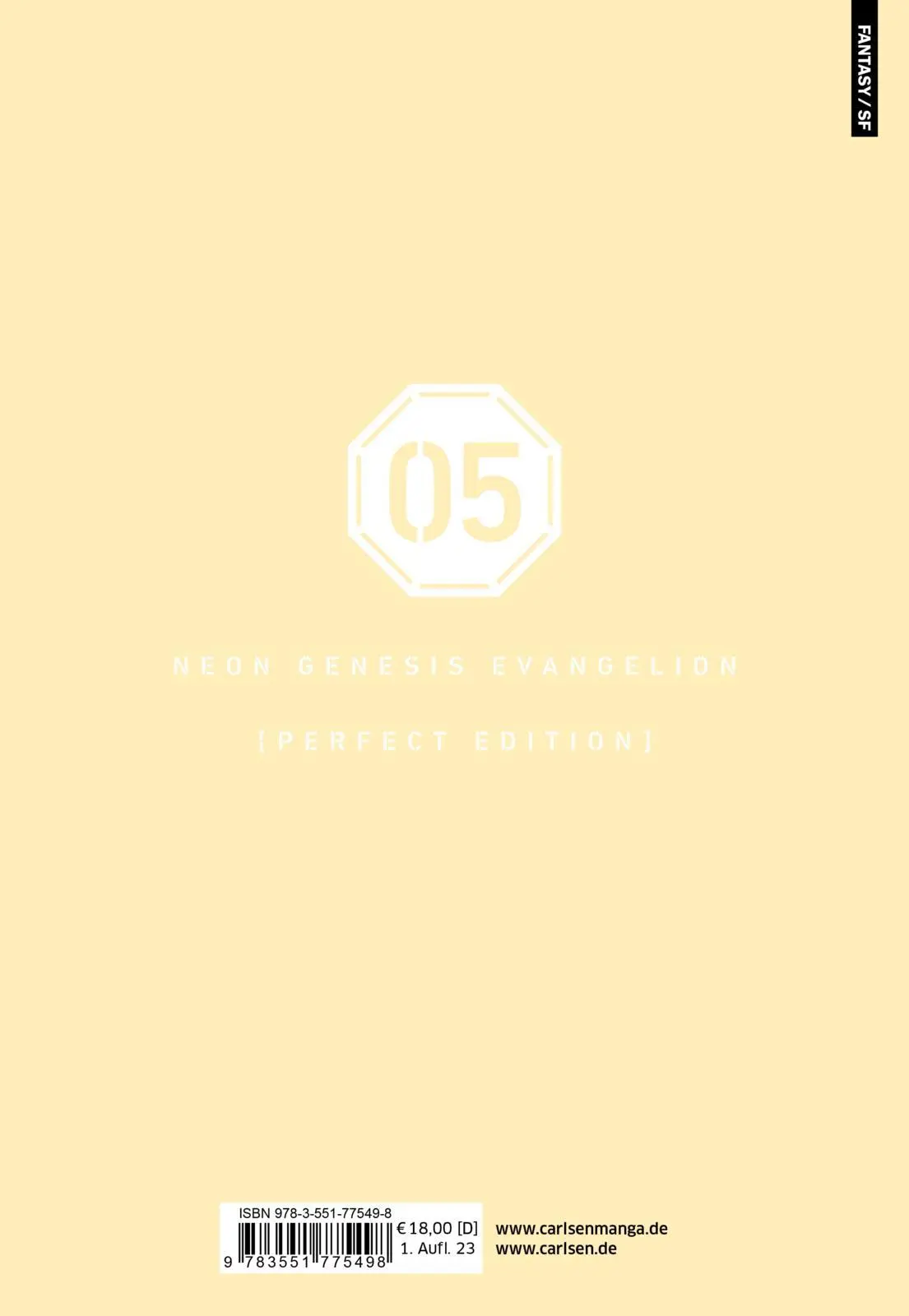 Rückseite: 9783551775498 | Neon Genesis Evangelion - Perfect Edition 5 | Yoshiyuki Sadamoto