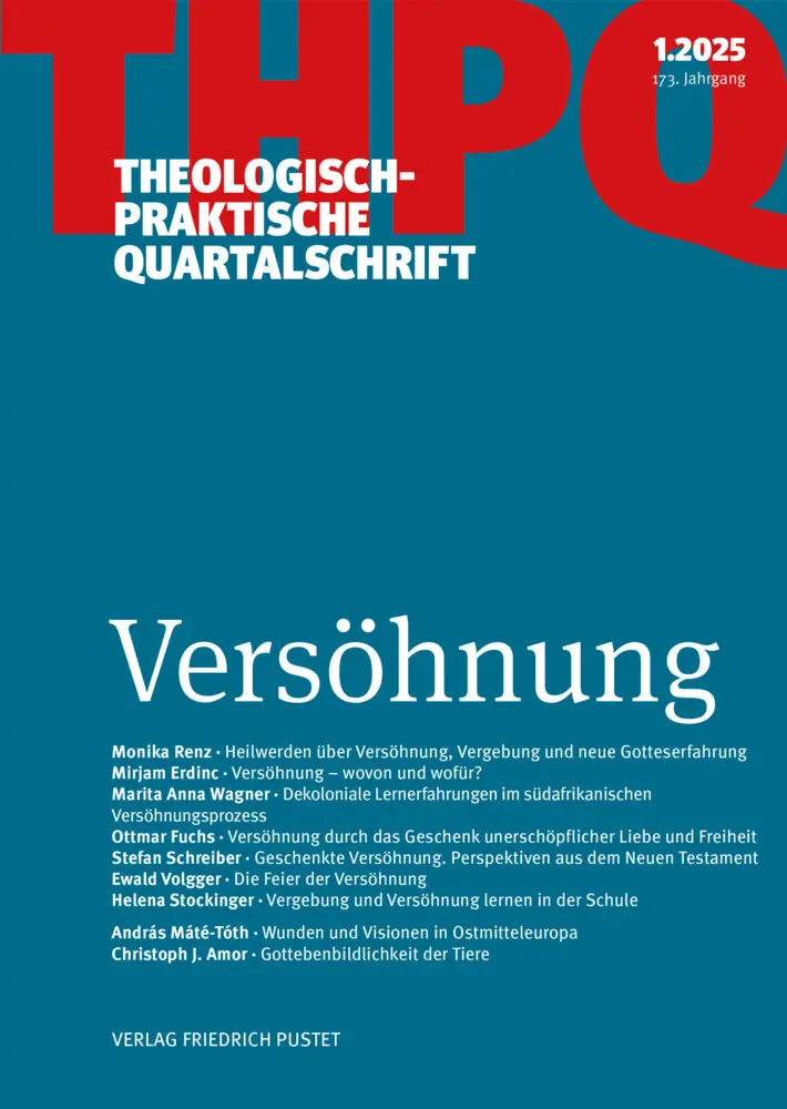 Cover: 9783791735498 | Versöhnung | Theologisch-praktische Quartalschrift 1/2025 | Buch