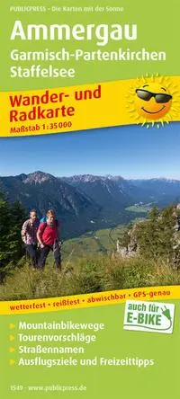Cover: 9783961325498 | Ammergau, Garmisch-Partenkirchen, Staffelsee 1:35 000 | (Land-)Karte