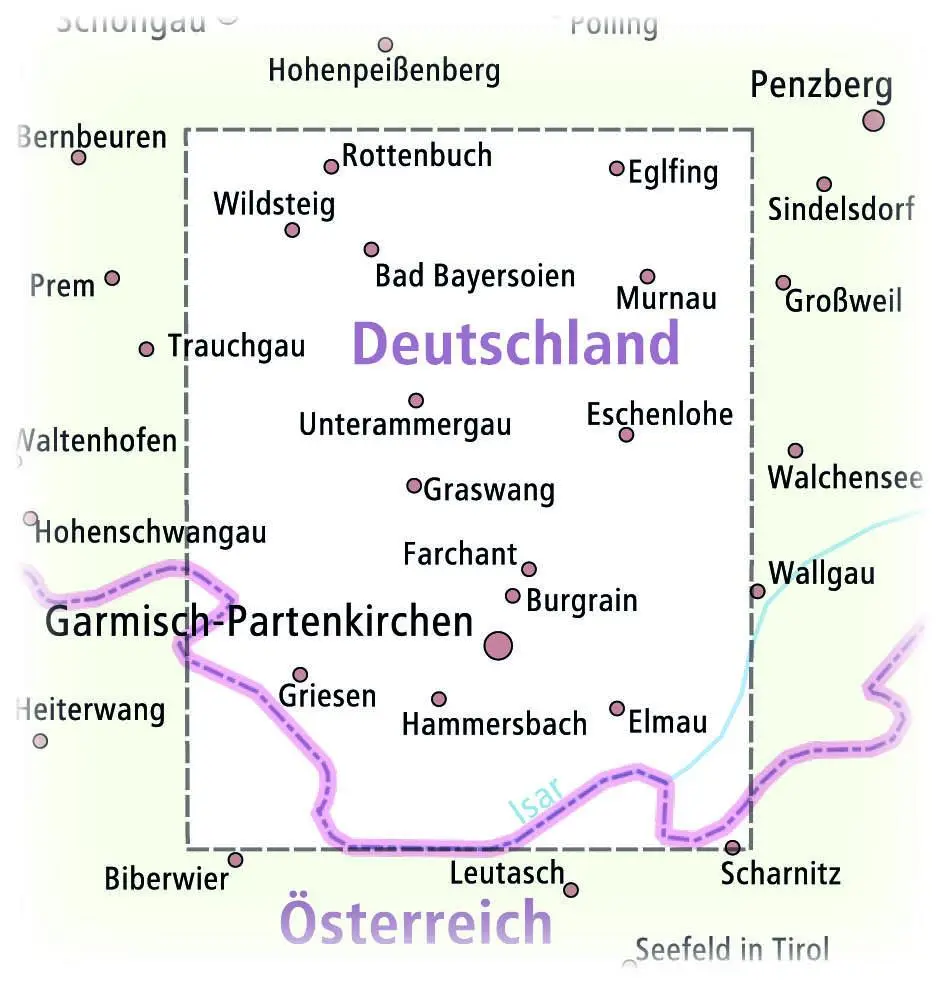 Bild: 9783961325498 | Ammergau, Garmisch-Partenkirchen, Staffelsee 1:35 000 | (Land-)Karte