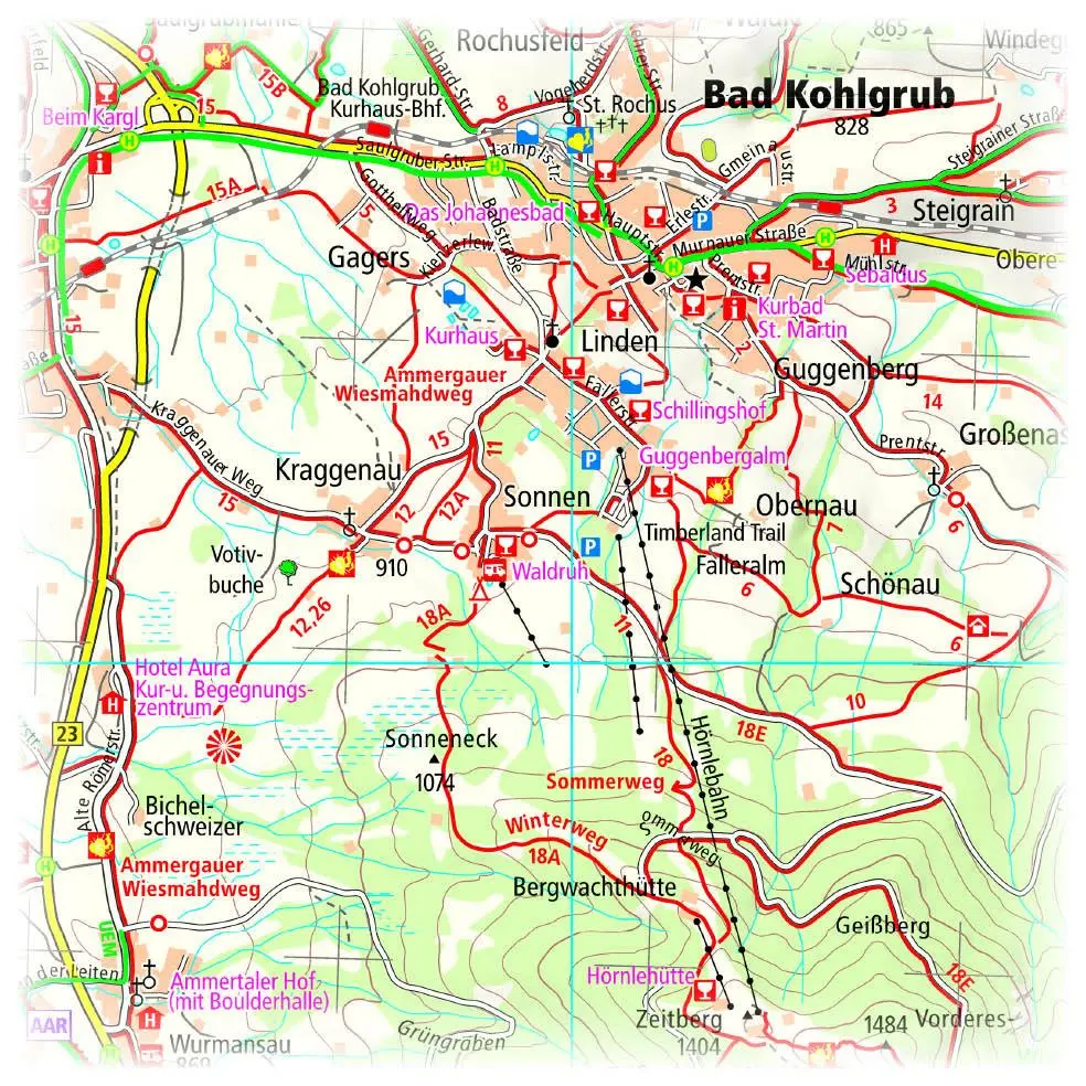 Bild: 9783961325498 | Ammergau, Garmisch-Partenkirchen, Staffelsee 1:35 000 | (Land-)Karte