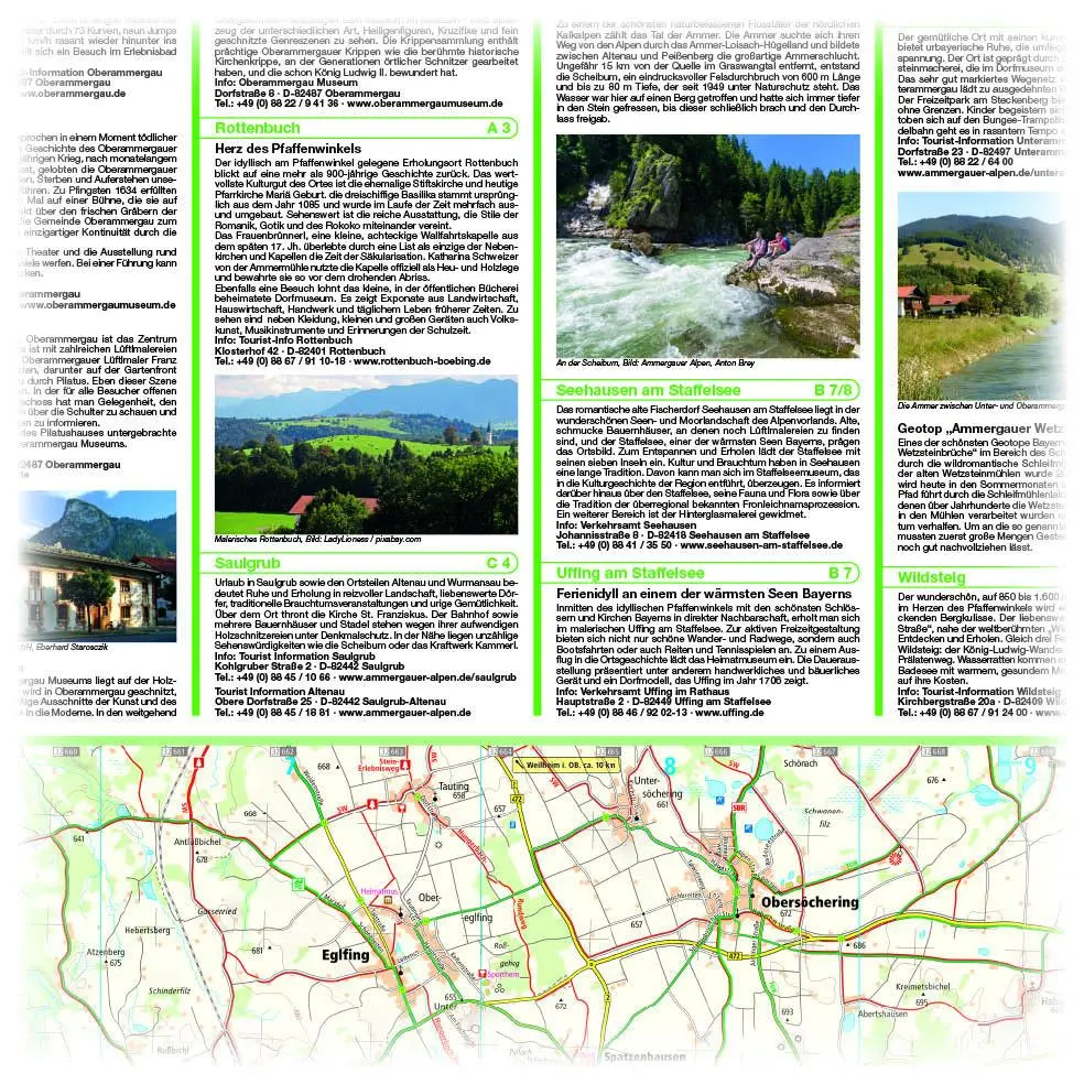 Bild: 9783961325498 | Ammergau, Garmisch-Partenkirchen, Staffelsee 1:35 000 | (Land-)Karte