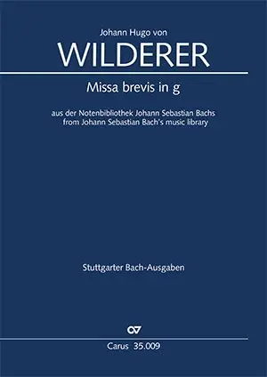 Cover: 9790007245498 | Missa brevis in g (Klavierauszug) | Johann Hugo von Wilderer | Buch
