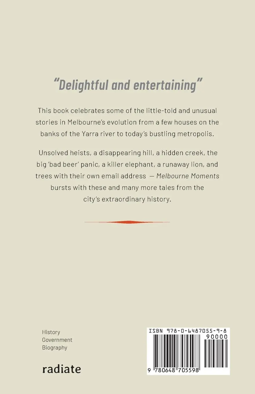 Rückseite: 9780648705598 | Melbourne Moments | Andrew Watson | Taschenbuch | Englisch | 2024