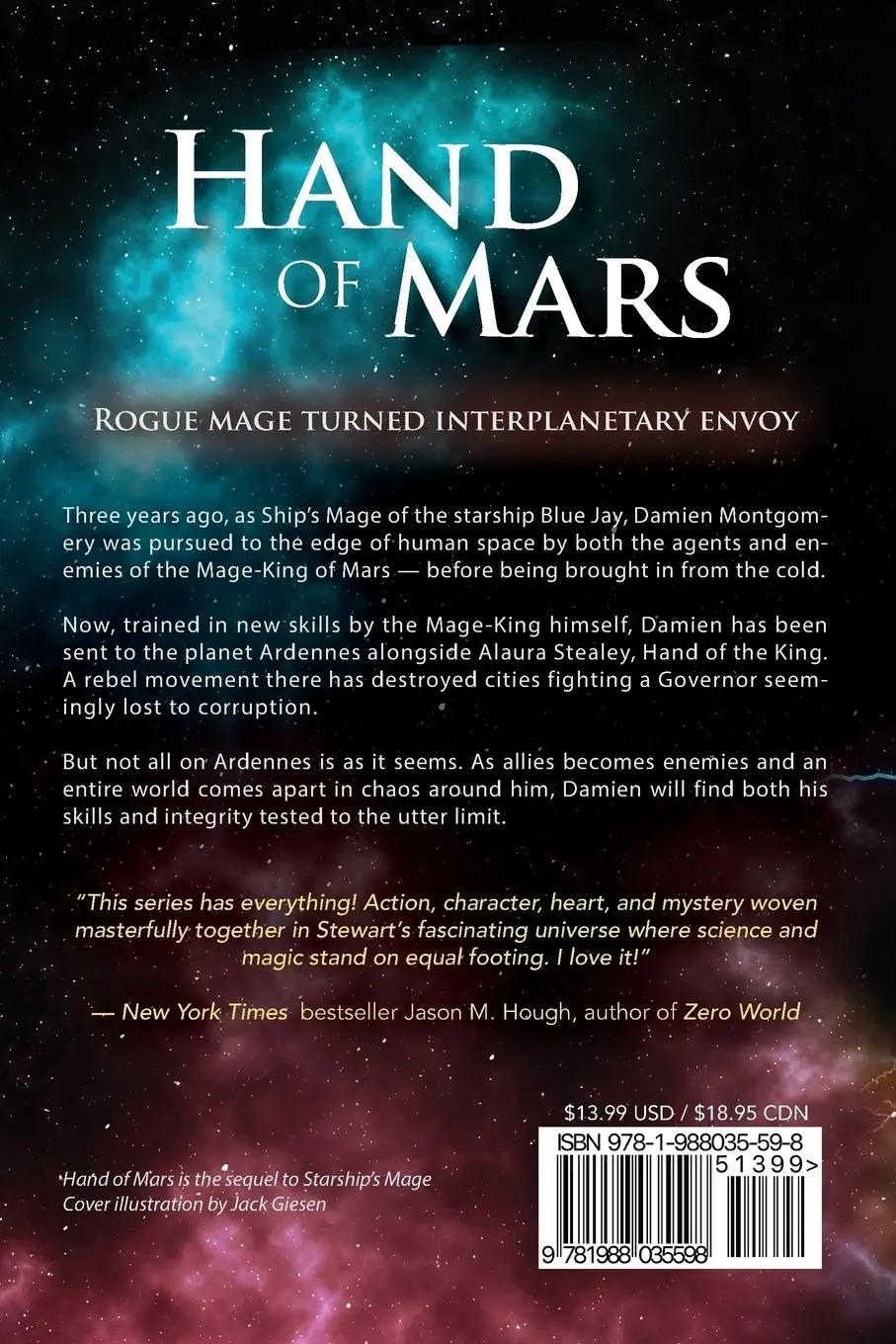 Rückseite: 9781988035598 | Hand of Mars | Glynn Stewart | Taschenbuch | Englisch | 2015