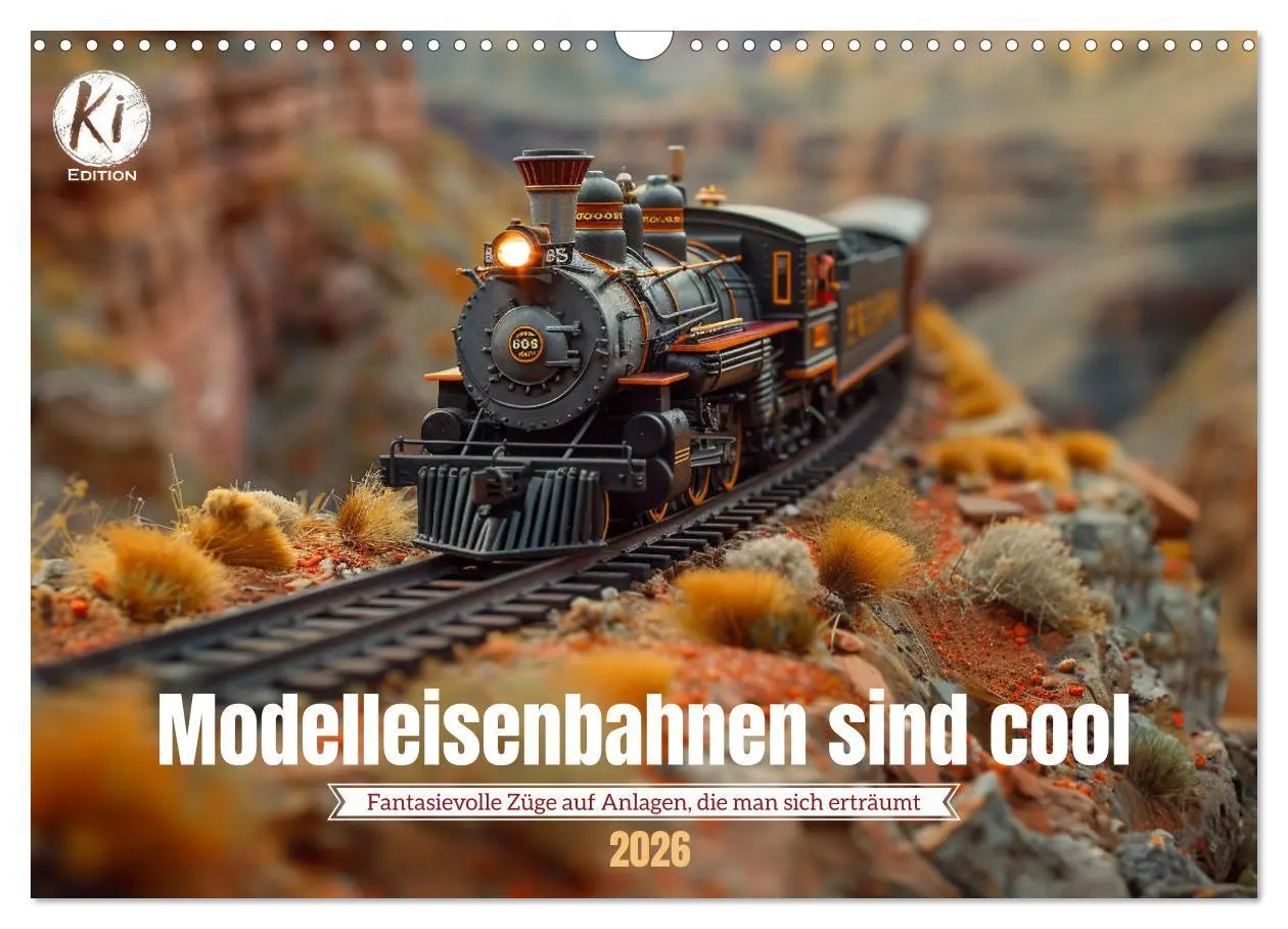 Cover: 9783457405598 | Modelleisenbahnen sind cool (Wandkalender 2026 DIN A3 quer),...