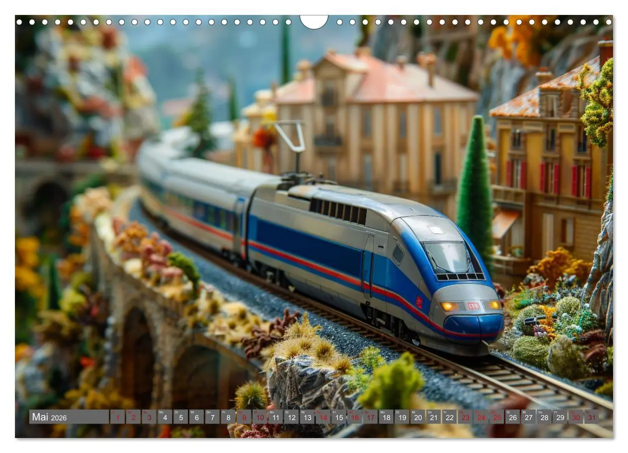 Bild: 9783457405598 | Modelleisenbahnen sind cool (Wandkalender 2026 DIN A3 quer),...