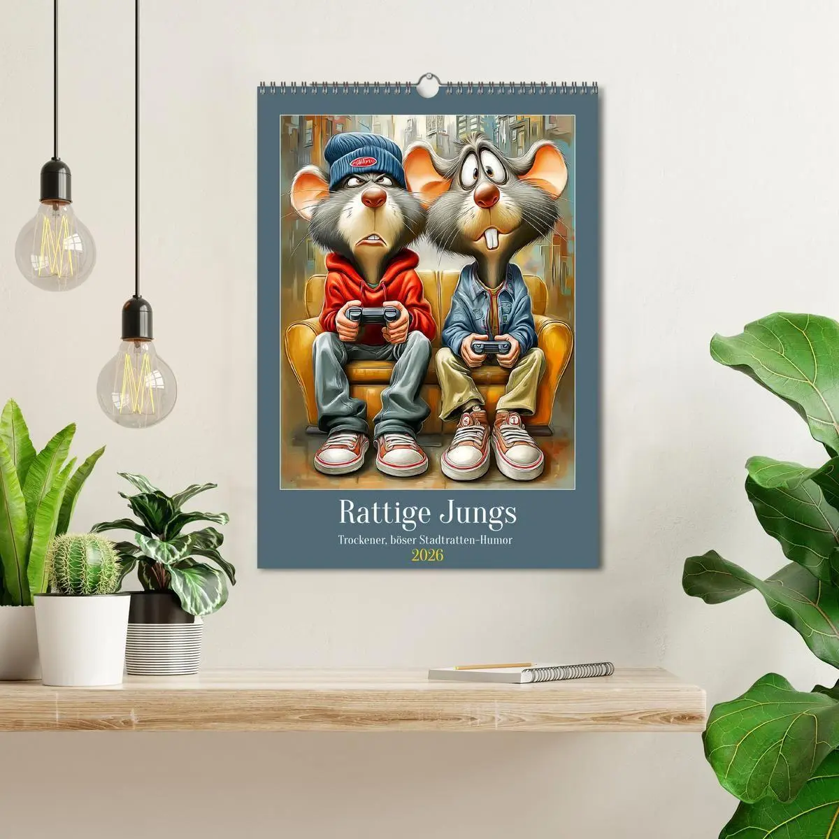 Bild: 9783516735598 | Rattige Jungs. Trockener, böser Stadtratten-Humor (Wandkalender...