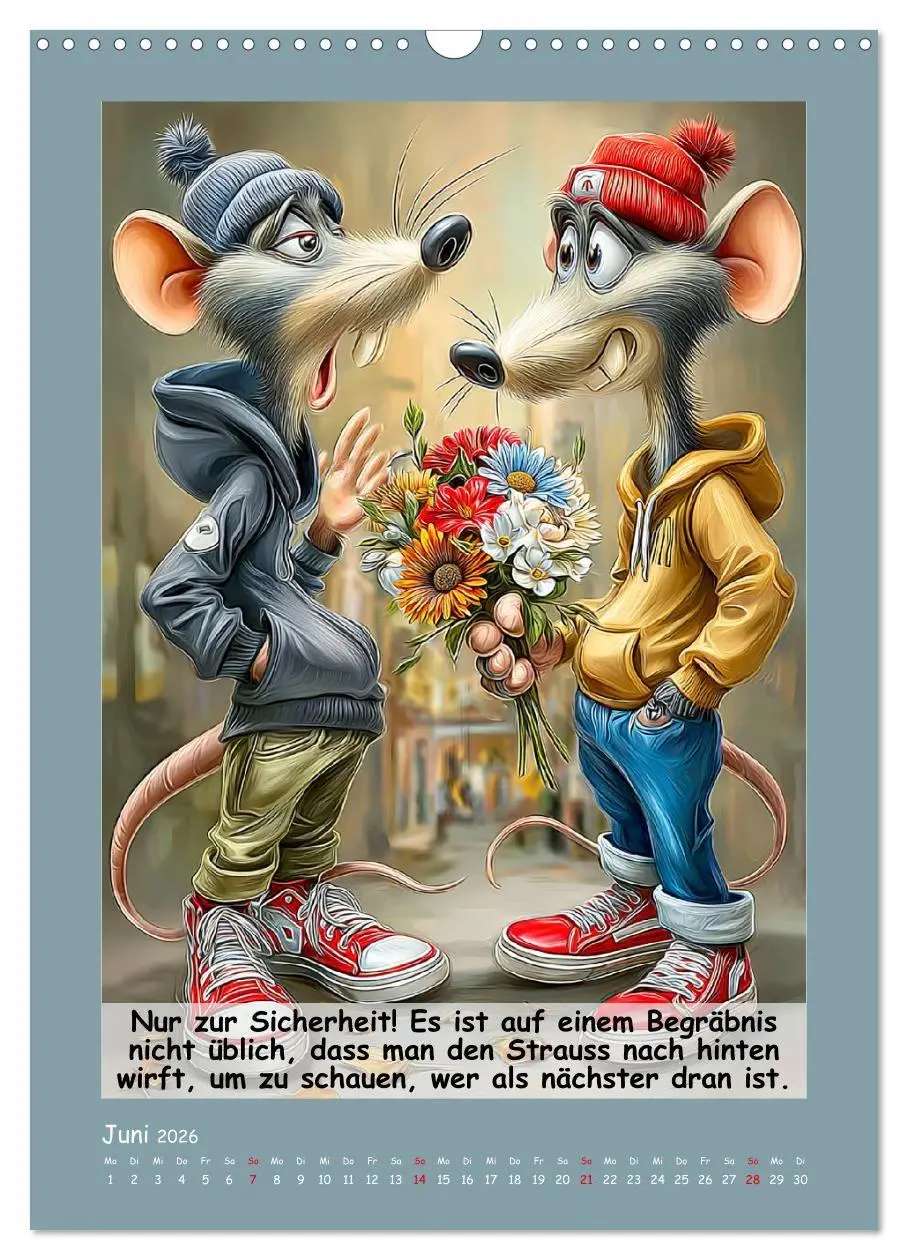 Bild: 9783516735598 | Rattige Jungs. Trockener, böser Stadtratten-Humor (Wandkalender...