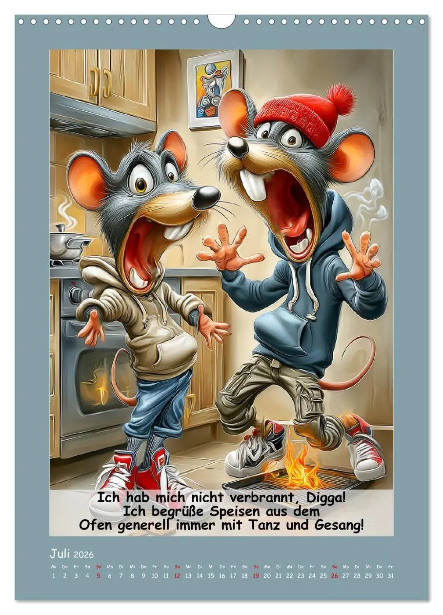 Bild: 9783516735598 | Rattige Jungs. Trockener, böser Stadtratten-Humor (Wandkalender...