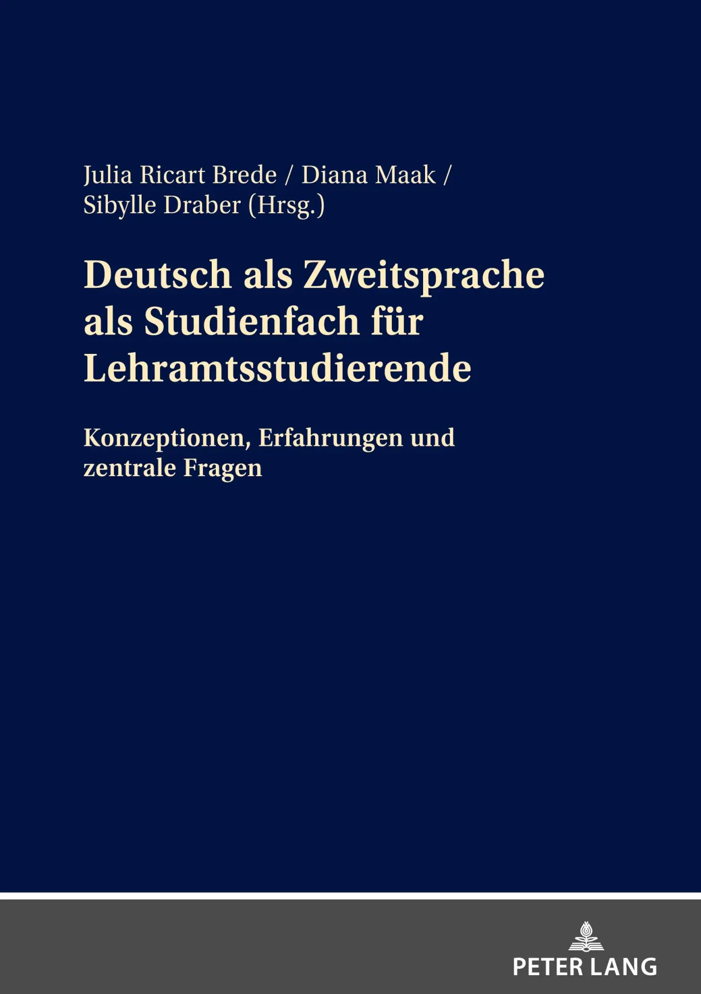 Cover: 9783631885598 | Deutsch als Zweitsprache als Studienfach für Lehramtsstudierende