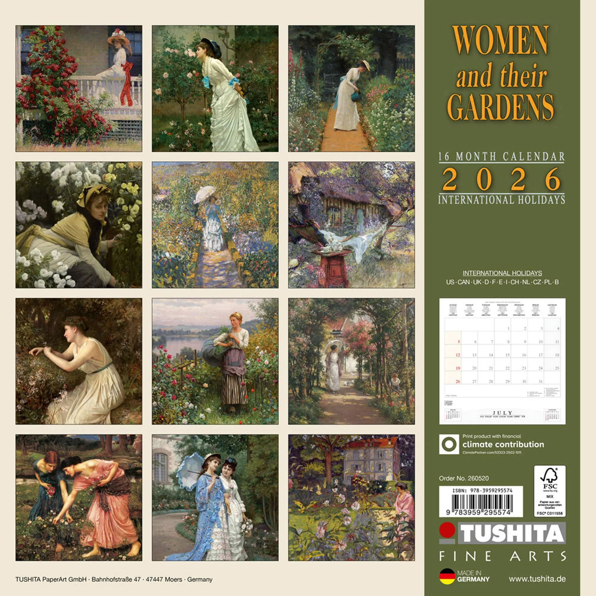 Rückseite: 9783959295598 | Women and their Gardens 2026 | Kalender 2026 | Kalender | 28 S. | 2026