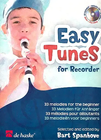 Cover: 9789043125598 | Easy Tunes for Recorder | 33 melodies for the beginner | Rompaey