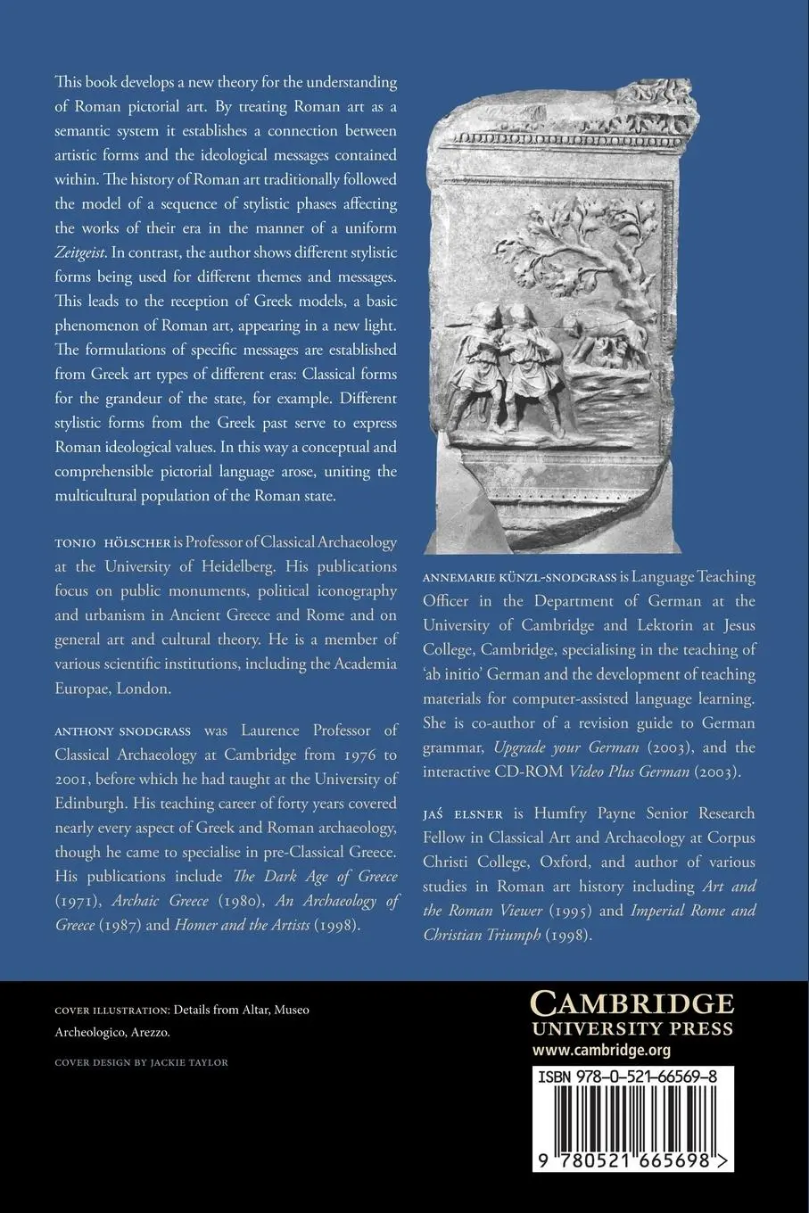Rückseite: 9780521665698 | The Language of Images in Roman Art | Tonio Holscher | Taschenbuch