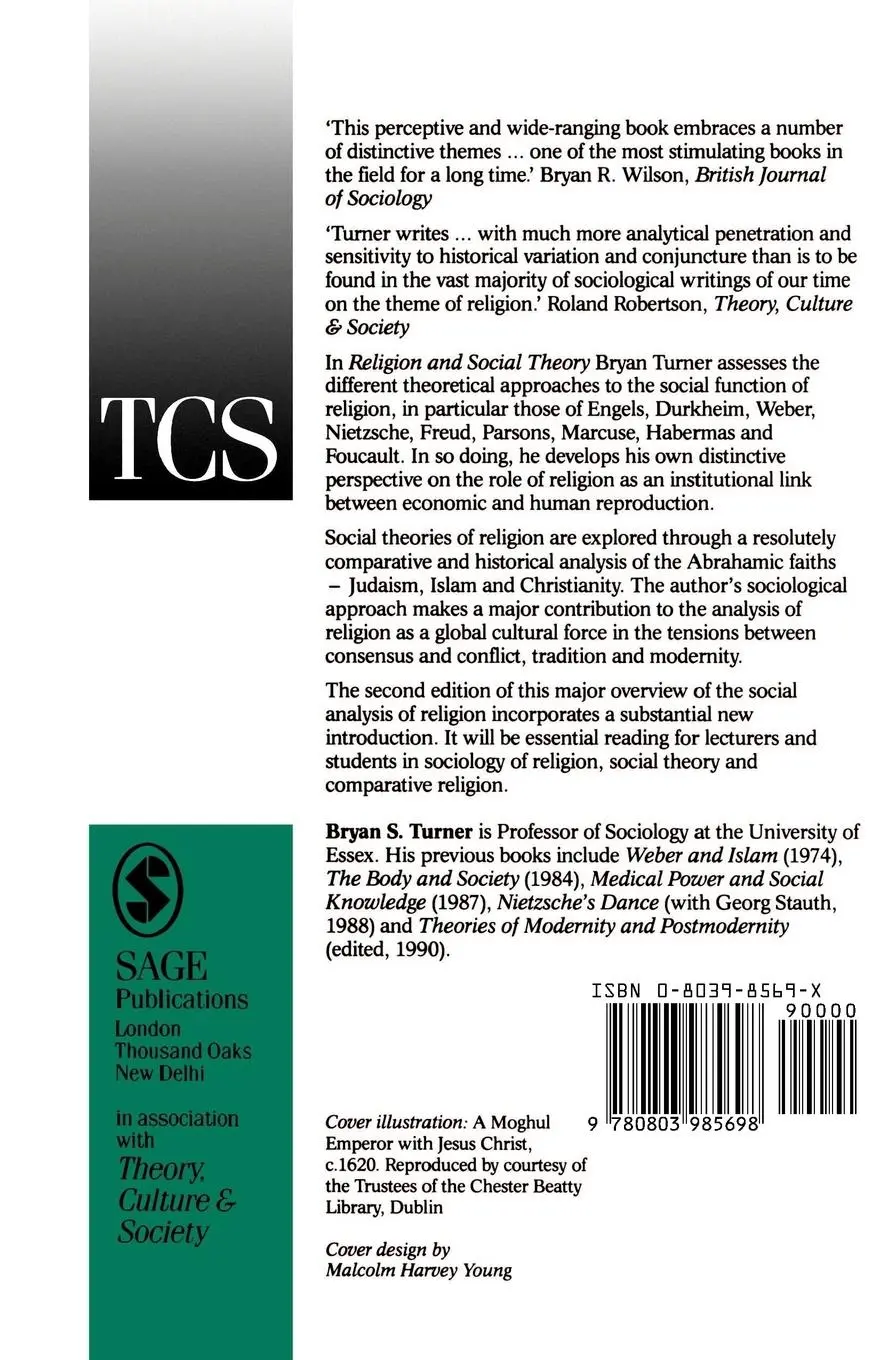 Rückseite: 9780803985698 | Religion and Social Theory | Bryan S Turner (u. a.) | Taschenbuch
