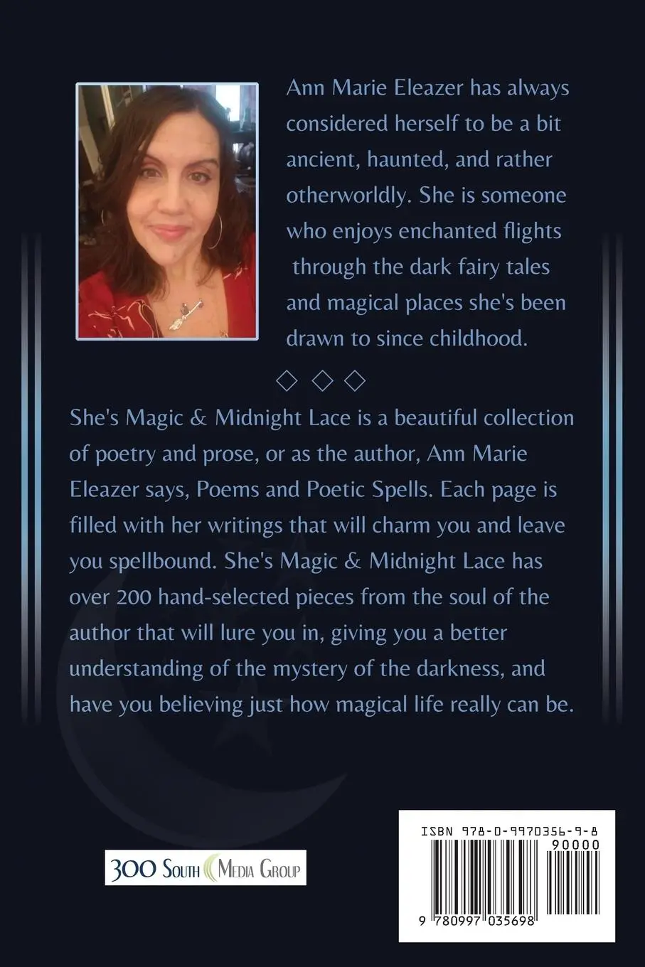 Rückseite: 9780997035698 | She's Magic &amp; Midnight Lace | Poems and Poetic Spells | Eleazer | Buch