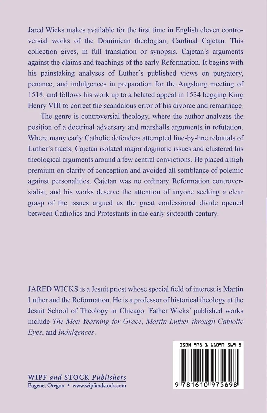 Rückseite: 9781610975698 | Cajetan Responds | Tommaso De Vio Cajetan | Taschenbuch | Englisch