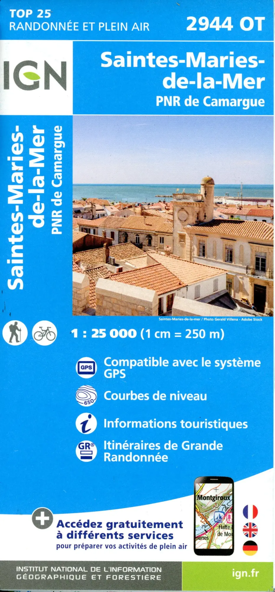 Cover: 9782758555698 | 2944OT Saintes Mariès de la Mer | 1:25000 | (Land-)Karte | Französisch