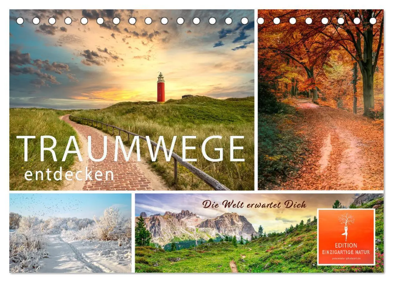 Cover: 9783457635698 | Traumwege entdecken (Tischkalender 2026 DIN A5 quer), CALVENDO...