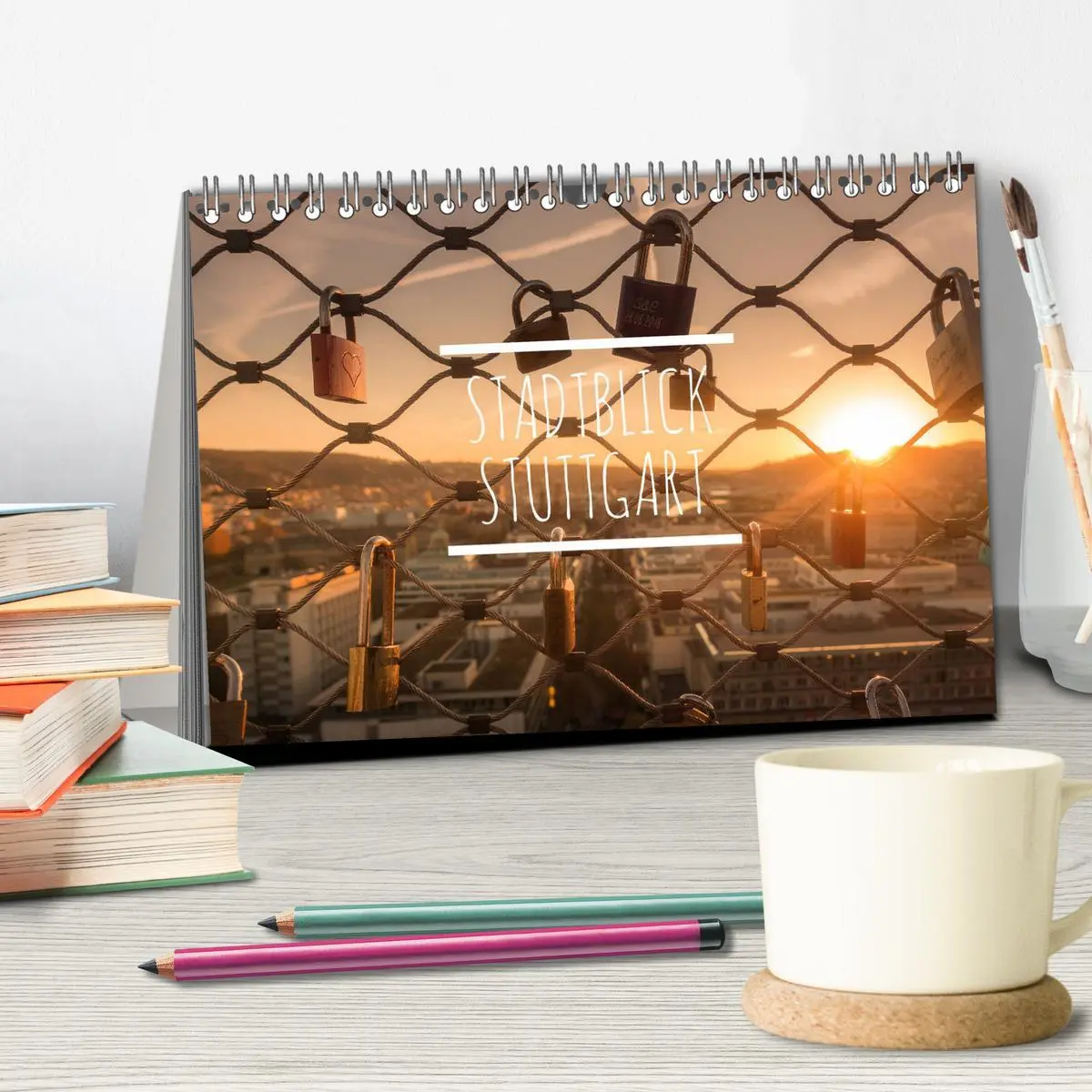 Bild: 9783457705698 | Stadtblick Stuttgart (Tischkalender 2026 DIN A5 quer), CALVENDO...