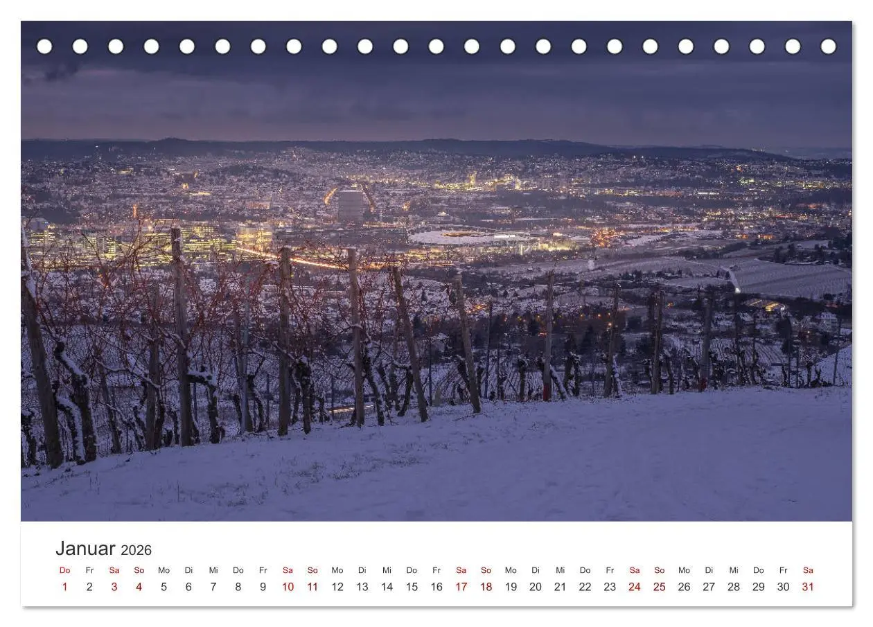 Bild: 9783457705698 | Stadtblick Stuttgart (Tischkalender 2026 DIN A5 quer), CALVENDO...