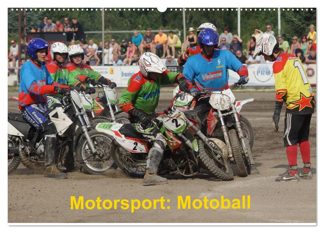Cover: 9783516105698 | Motorsport: Motoball (Wandkalender 2026 DIN A2 quer), CALVENDO...