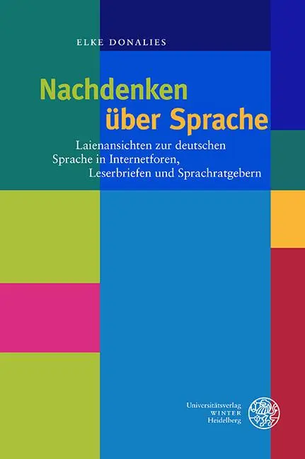 Cover: 9783825395698 | Nachdenken über Sprache | Elke Donalies | Taschenbuch | 231 S. | 2024