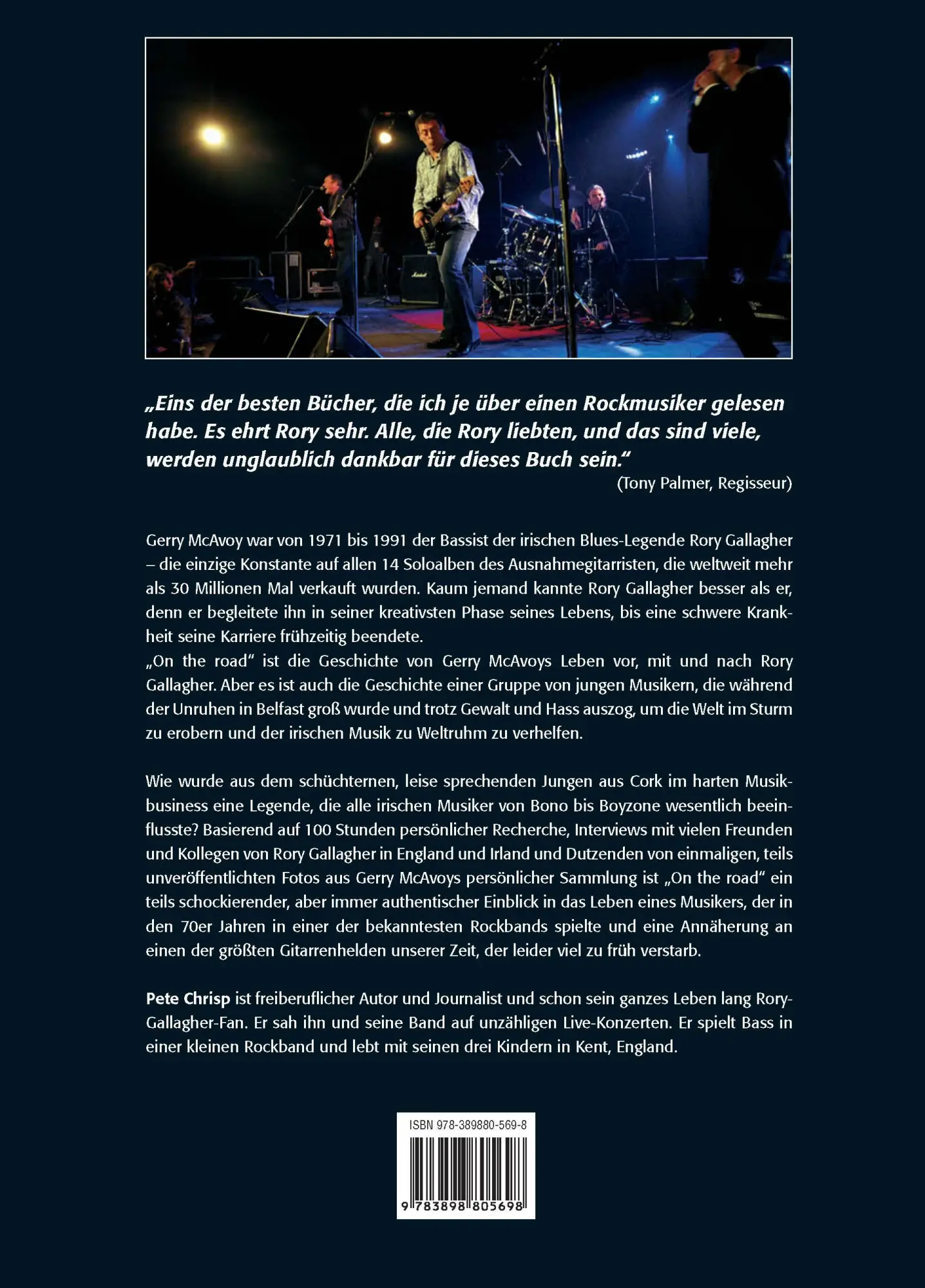 Rückseite: 9783898805698 | On the Road. Mein Leben mit Rory Gallagher und Nine Below Zero | Buch