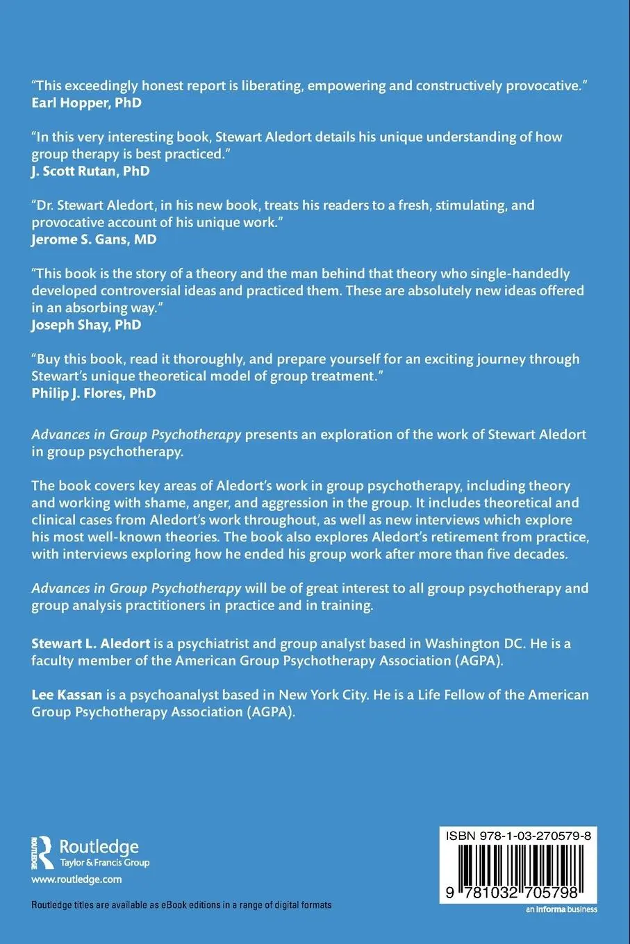 Rückseite: 9781032705798 | Advances in Group Psychotherapy | Living in the Passionate Bad Fit