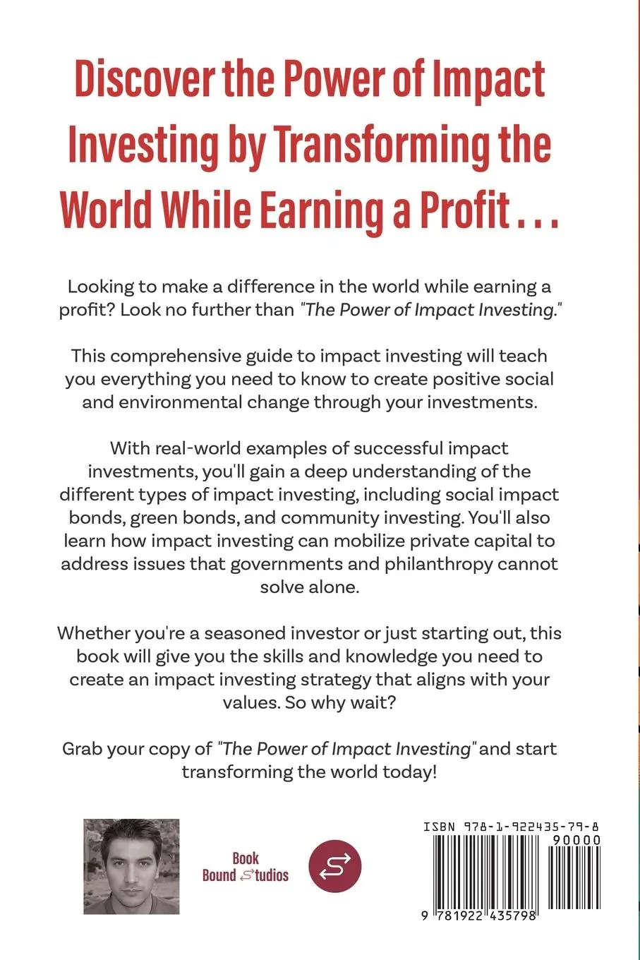 Rückseite: 9781922435798 | The Power of Impact Investing | Robert Buckley | Taschenbuch | 2023
