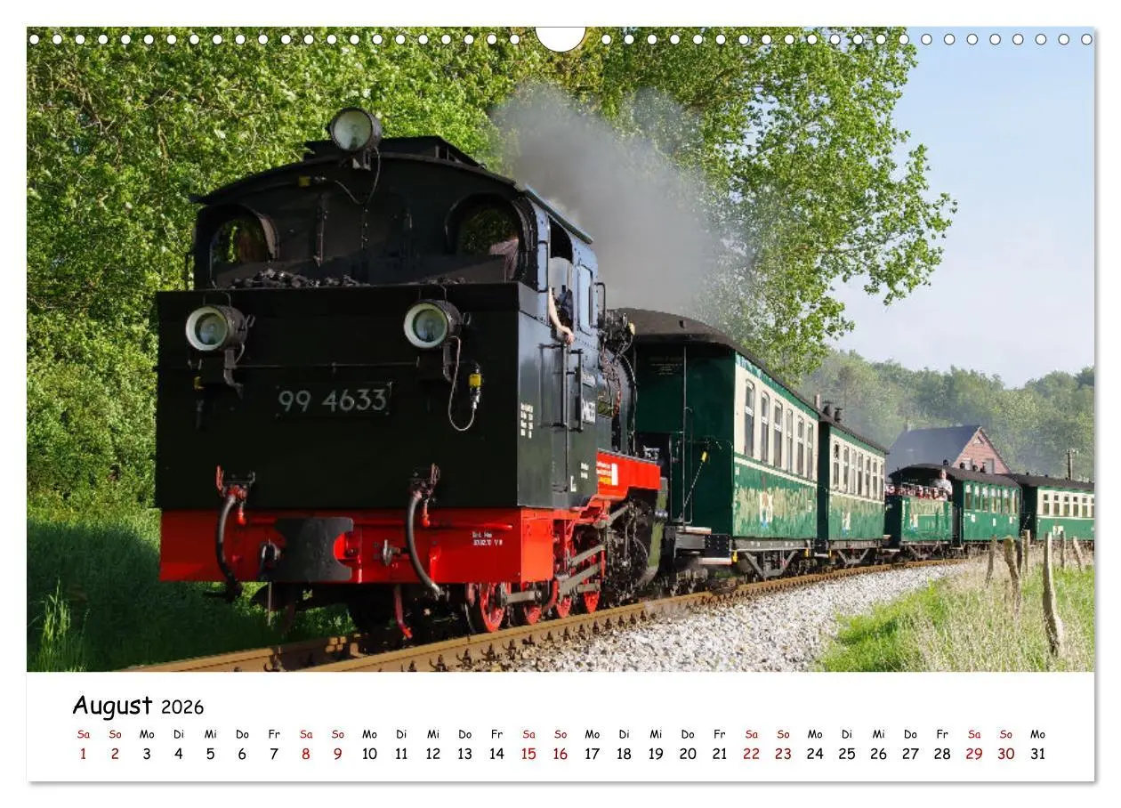 Bild: 9783457555798 | Rügens "rasender Roland" (Wandkalender 2026 DIN A3 quer), CALVENDO...
