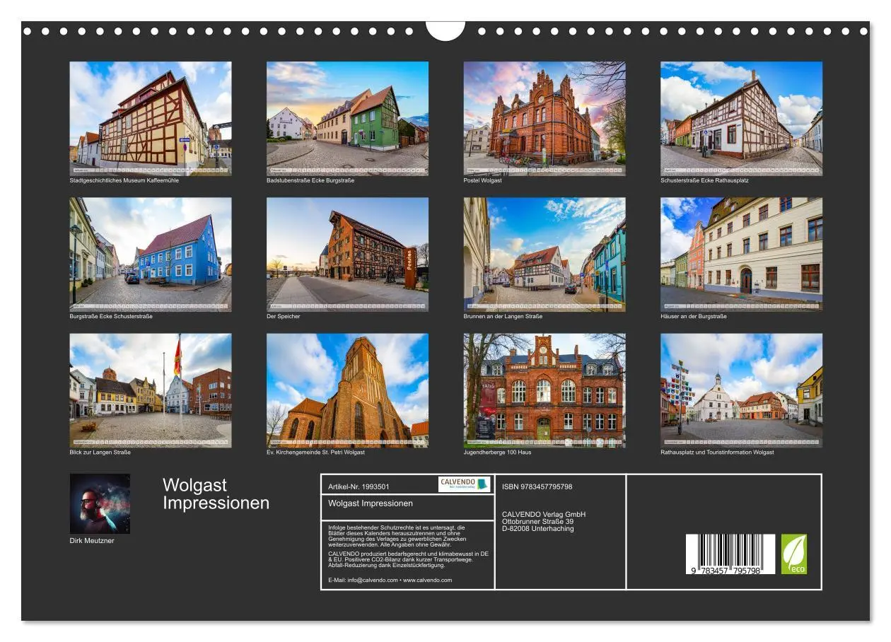 Bild: 9783457795798 | Wolgast Impressionen (Wandkalender 2026 DIN A3 quer), CALVENDO...