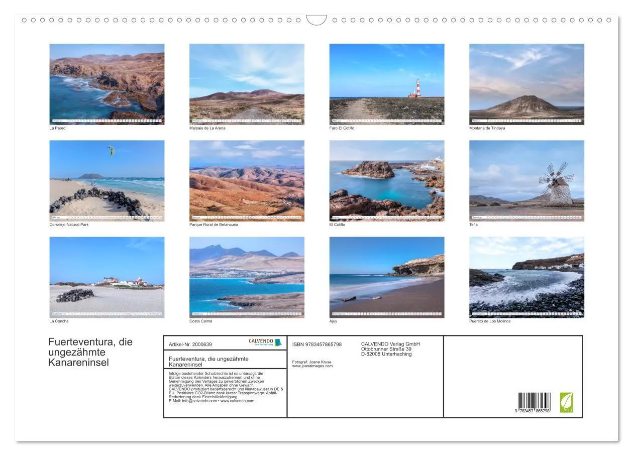 Bild: 9783457865798 | Fuerteventura, die ungezähmte Kanareninsel (Wandkalender 2026 DIN...