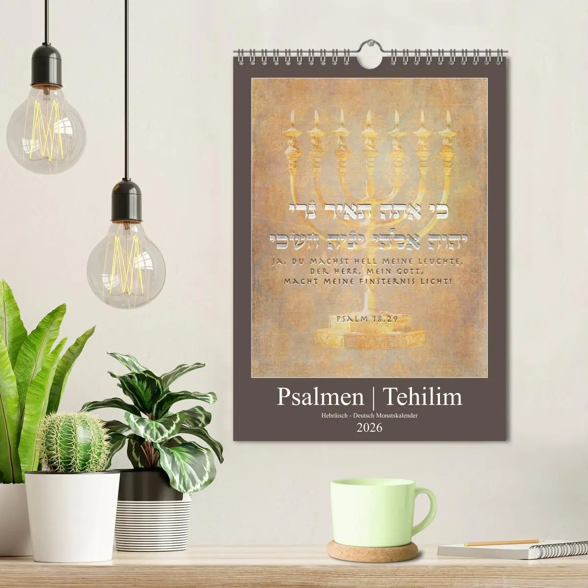 Bild: 9783516405798 | Psalmen Tehilim Hebräisch - Deutsch (Wandkalender 2026 DIN A4...