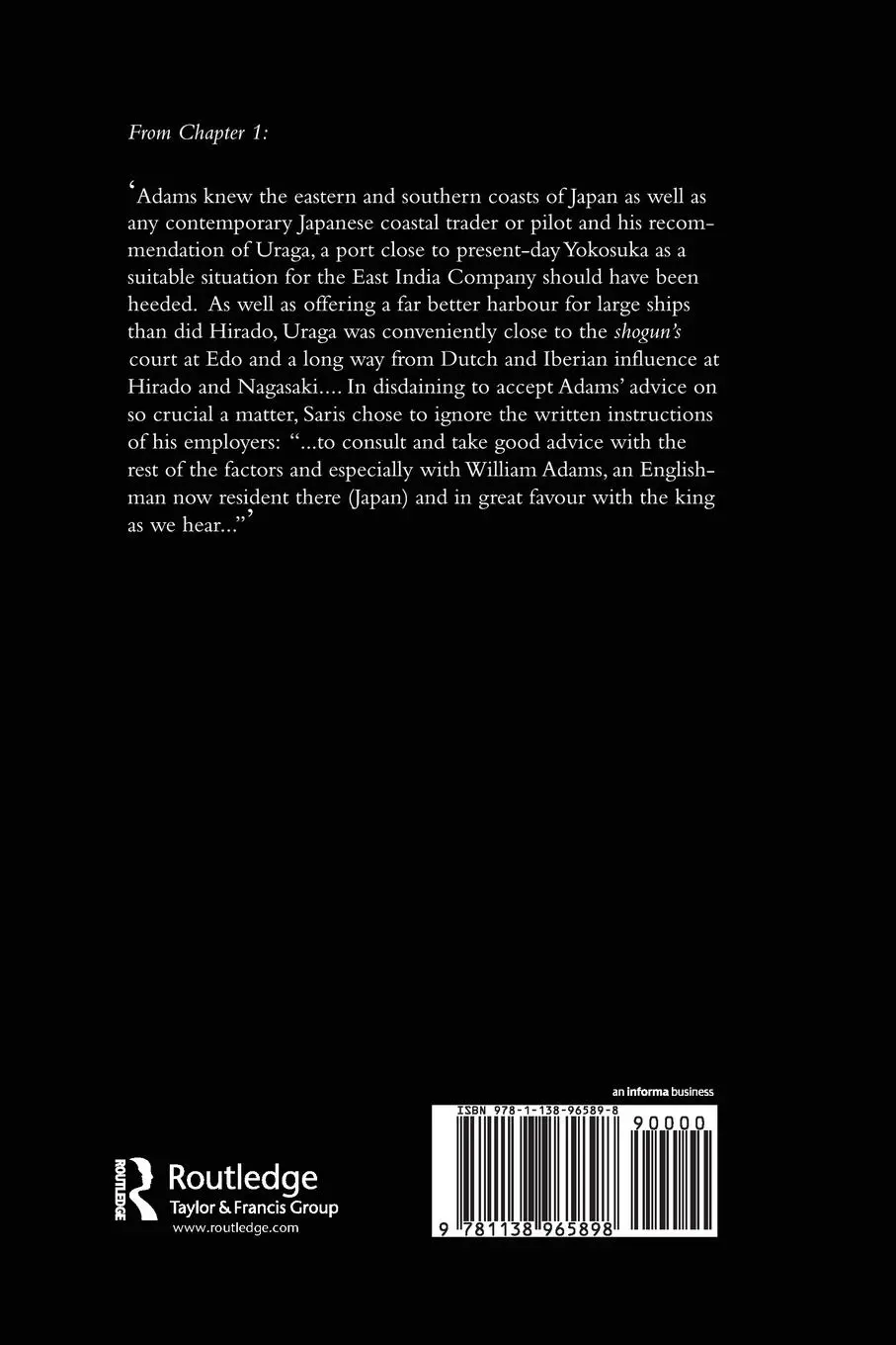 Rückseite: 9781138965898 | Adams The Pilot | William Corr | Taschenbuch | Englisch | 2016