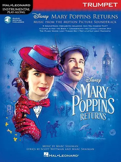 Cover: 9781540045898 | Mary Poppins Returns for Trumpet | Instrumental Play-Along Series
